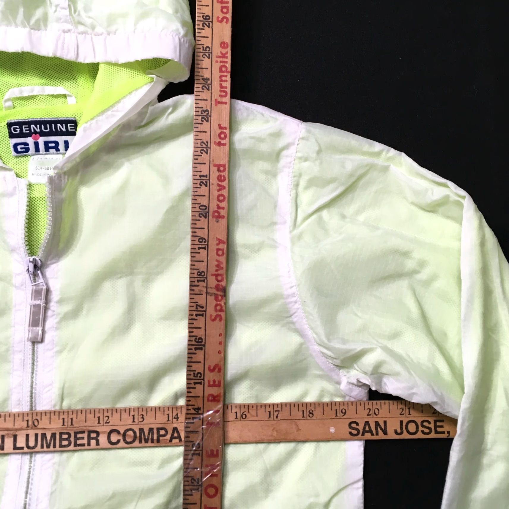 Rains green Sherbet Hooded Rain Jacket Women's L Full Zip Coat Nylon Softshell Size L / US 10 / IT 46 - 3 Thumbnail