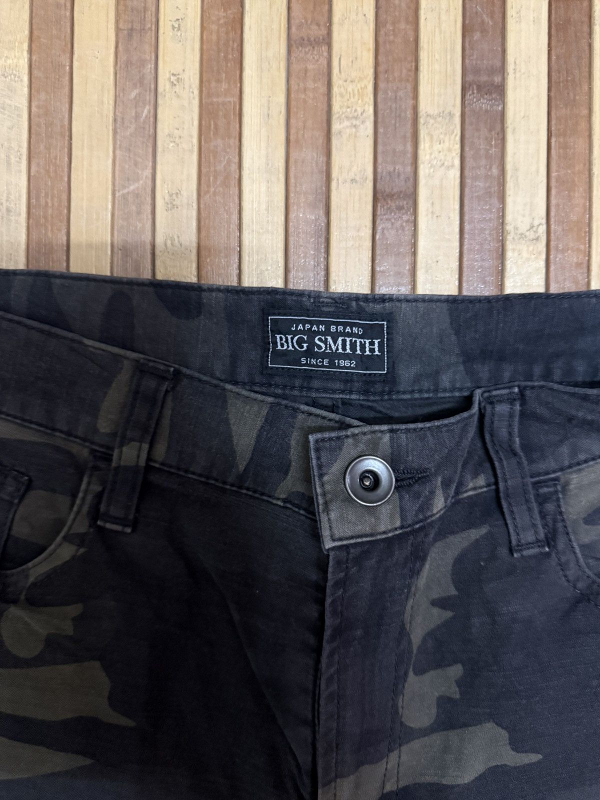 Japanese Brand Big Smith Camouflage Cargo Pants Streetwear / Multipocket Size US 32 / EU 48 - 4 Thumbnail