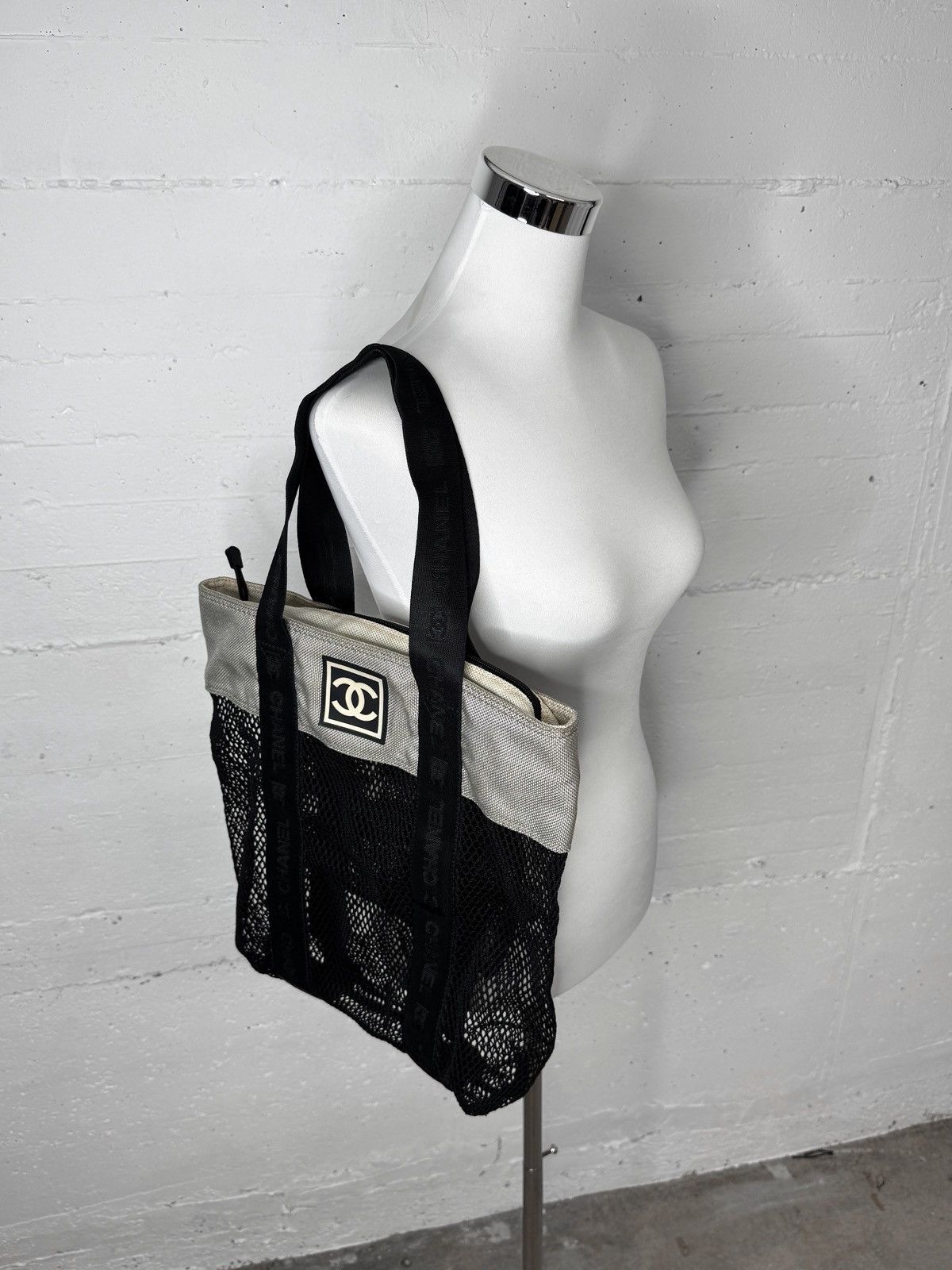 Chanel 2003 CC Chanel Sports Line Mesh Tote Bag by Karl Lagerfeld Size ONE SIZE - 6 Thumbnail