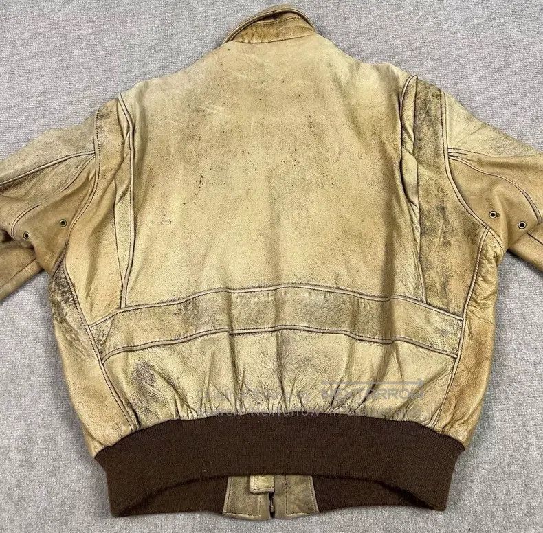 Schott Schott Leather Raider Bomber Jacket Sheepskin Size US S / EU 44-46 / 1 - 3 Thumbnail