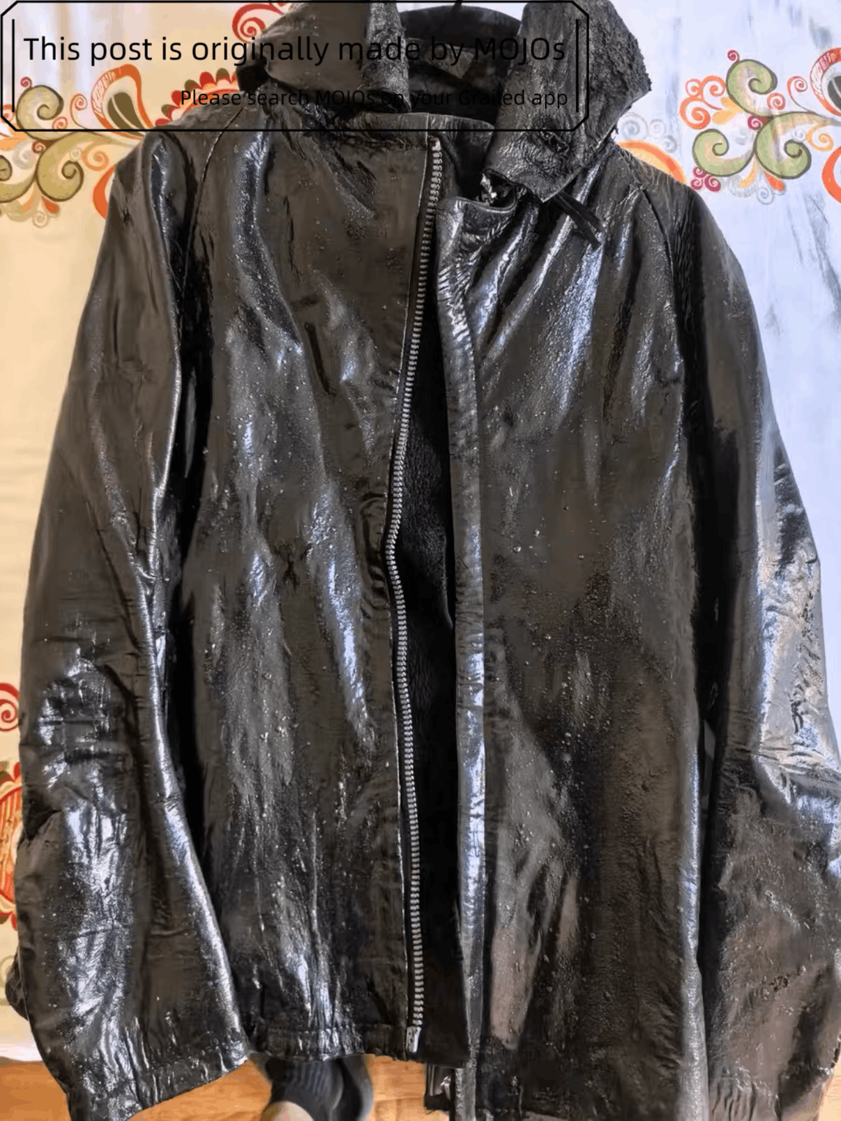 Boris Bidjan Saberi Boris Bidjan Saberi Waxed Leather Jacket mojos2124110 Size US M / EU 48-50 / 2 - 1 Thumbnail