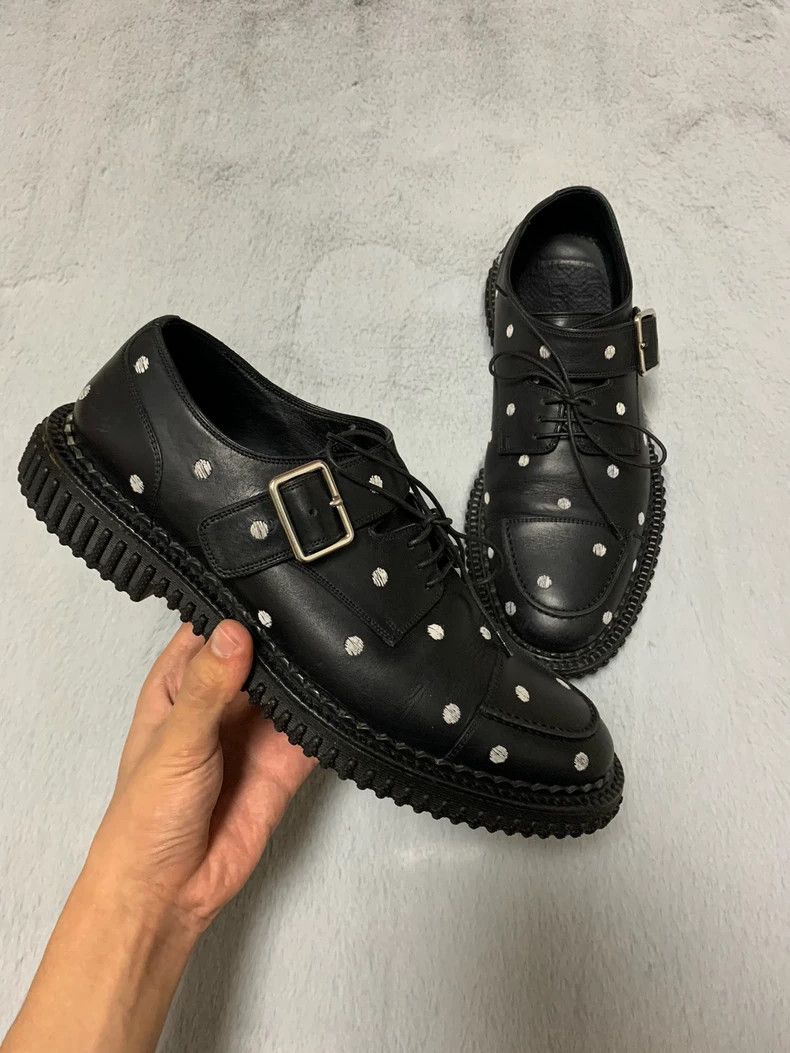 Dior Dior 14fw runway polka-dot leather shoes with ring buckle s Size US 8 / EU 41 - 2 Thumbnail