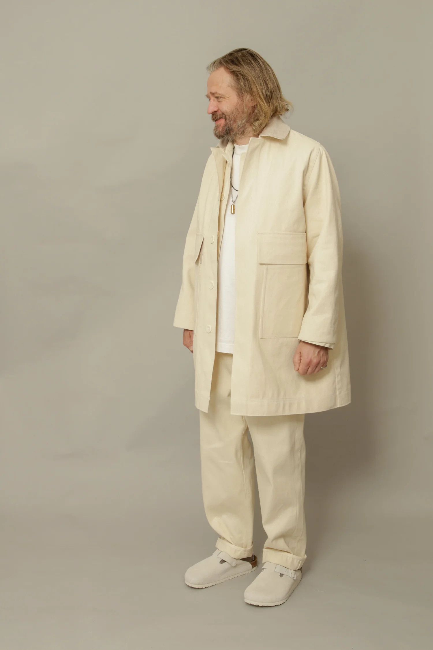 Other N-EM-CEE Waxed Cotton Overcoat (Made in UK) Size US S / EU 44-46 / 1 - 6 Thumbnail