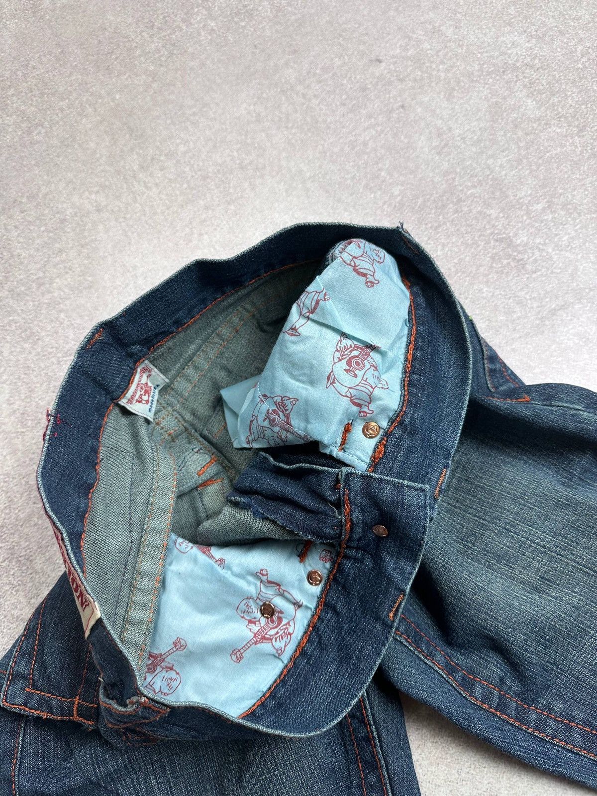 True Religion Vintage NWT True Religion Baggy Denim Embroidery Shorts 30 Size US 30 / EU 46 - 12 Thumbnail