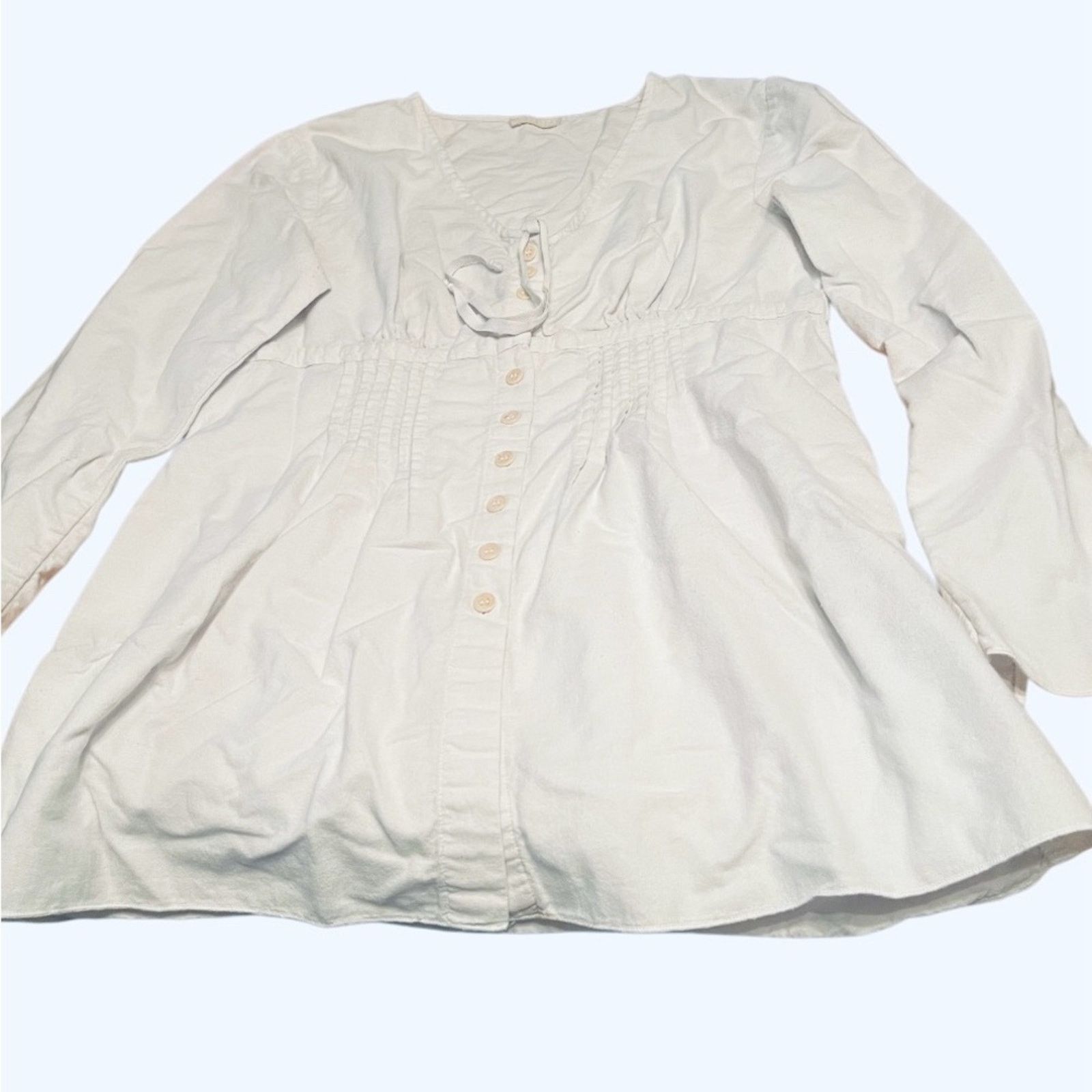 CP Shades CP Shades long sleeve button front tunic top or dress, Med Size M / US 6-8 / IT 42-44 - 1 Thumbnail