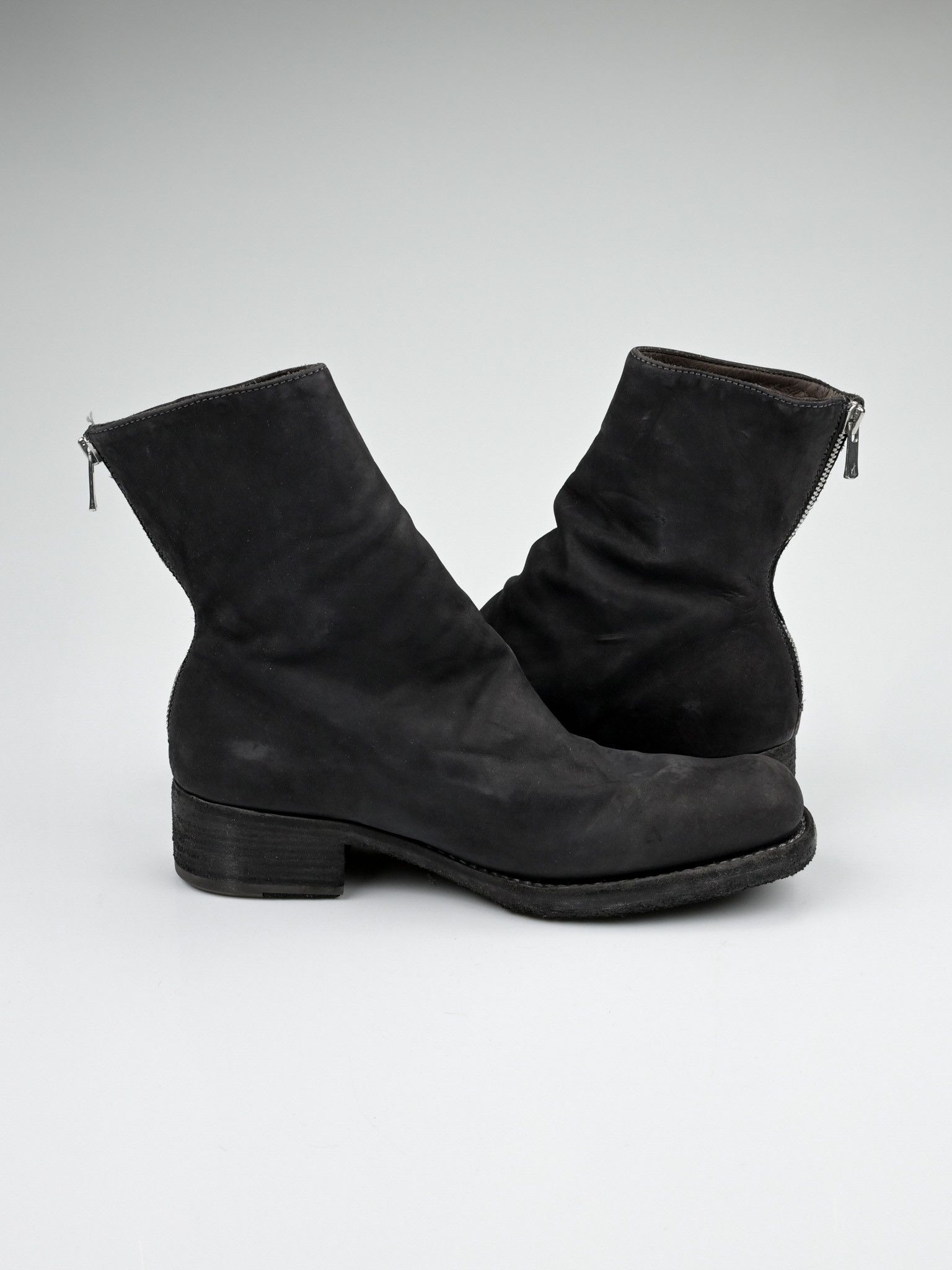 Other 123 & 124 Calf Leather Back Zip Boots Size US 7 / IT 37 - 5 Thumbnail