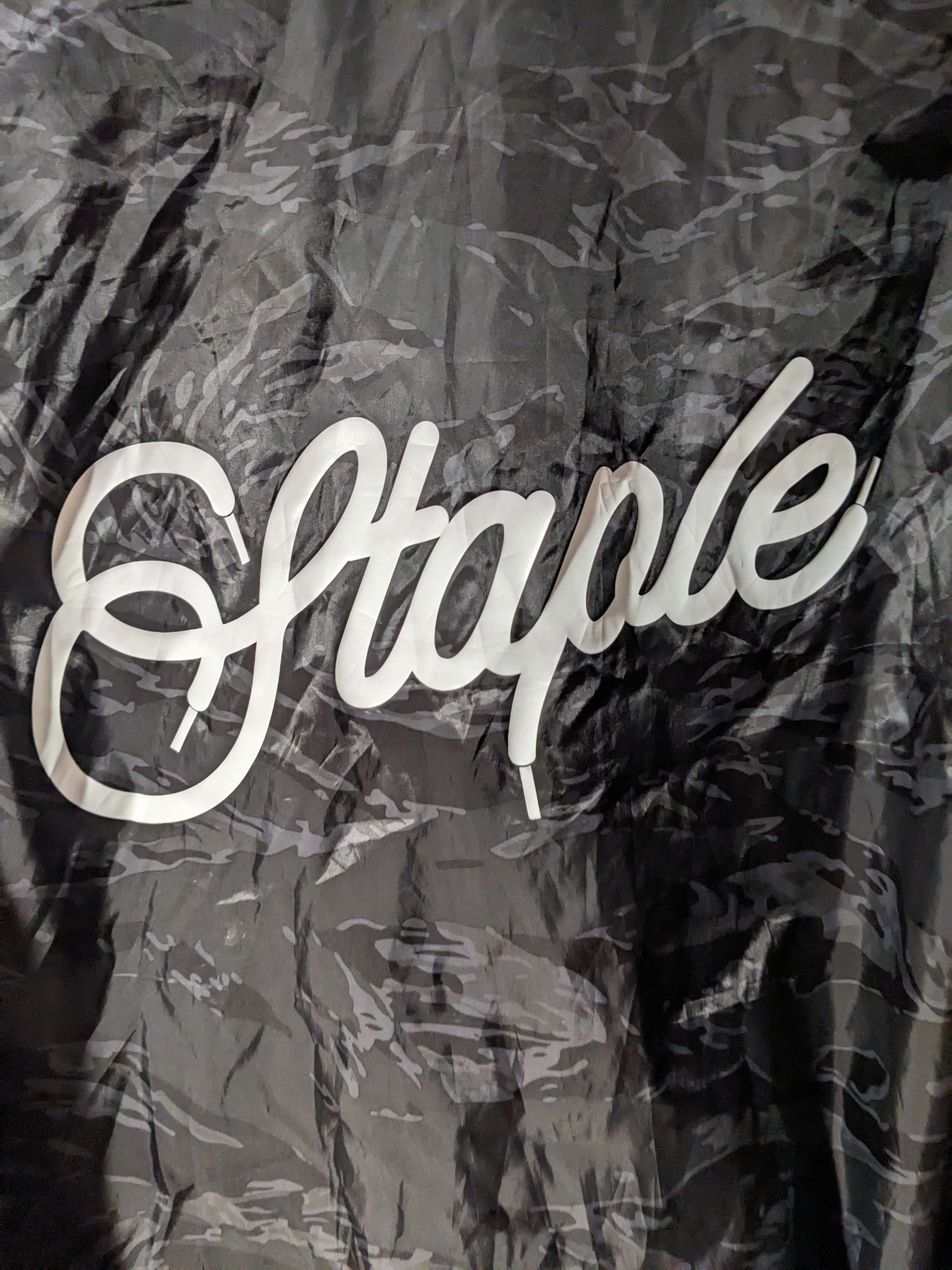 Designer × Staple Staples Pigeon NWT Medium Black Camo Windbreaker Jacket Size US M / EU 48-50 / 2 - 2 Thumbnail