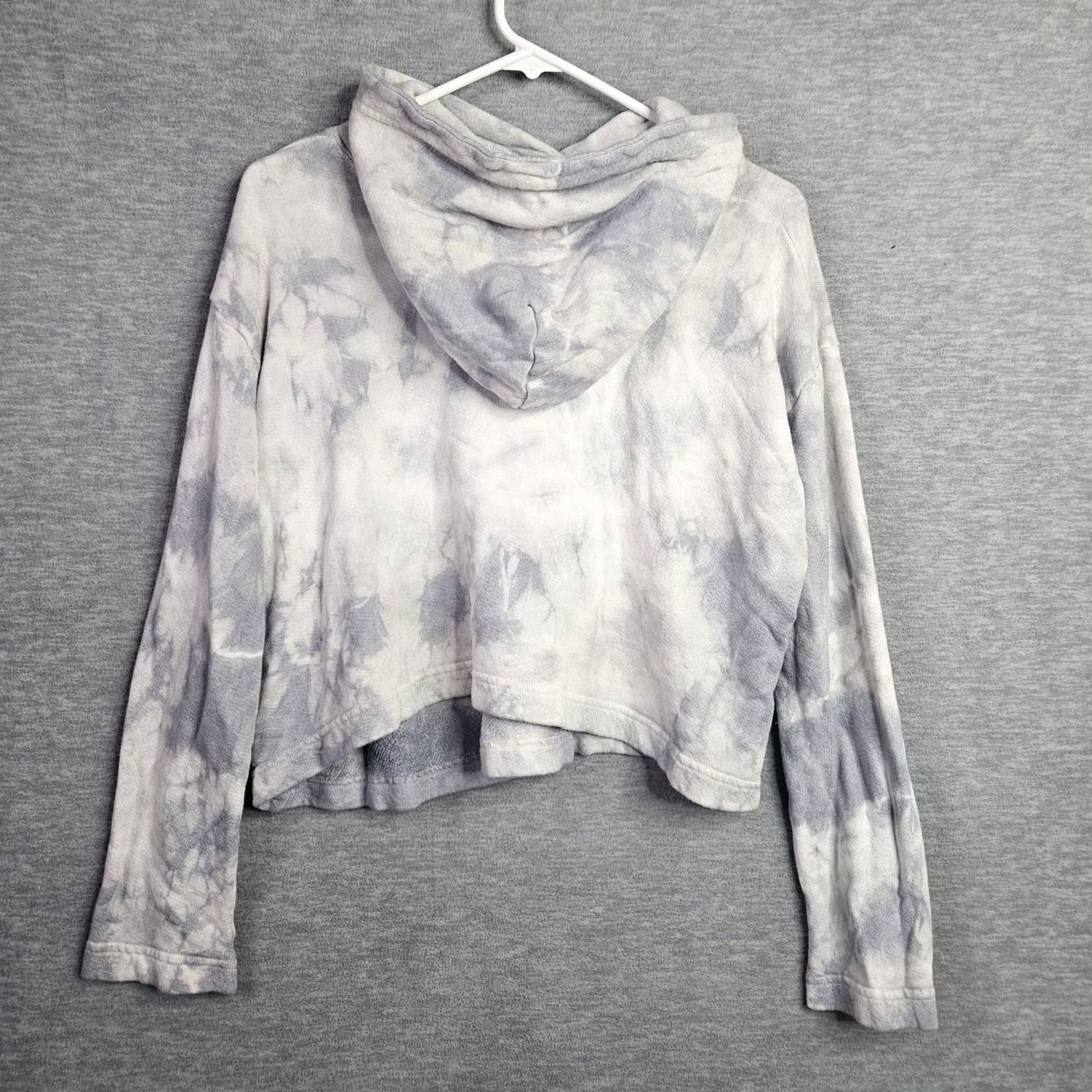 Enza Costa Enza Costa Hoodie Womens Cropped Pullover Crew Neck Multicolor Tie-Dye Pattern Long Sleeve Size M Casual Activewear Sweatshirt Cotton Polyester Logo Size M / US 6-8 / IT 42-44 - 2 Thumbnail