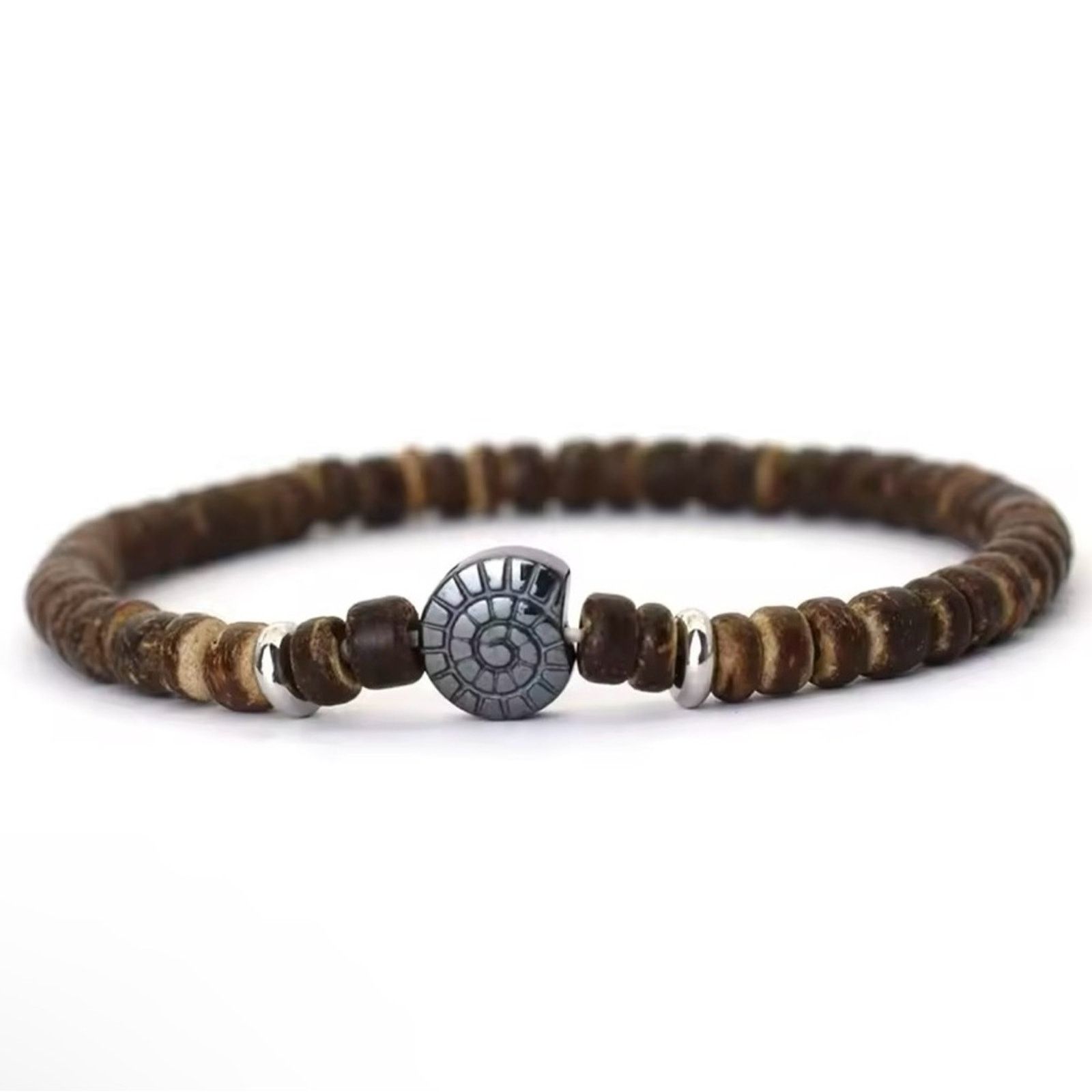 Other Natural Coconut Husk Beads Bracelet For Men Size ONE SIZE - 5 Thumbnail