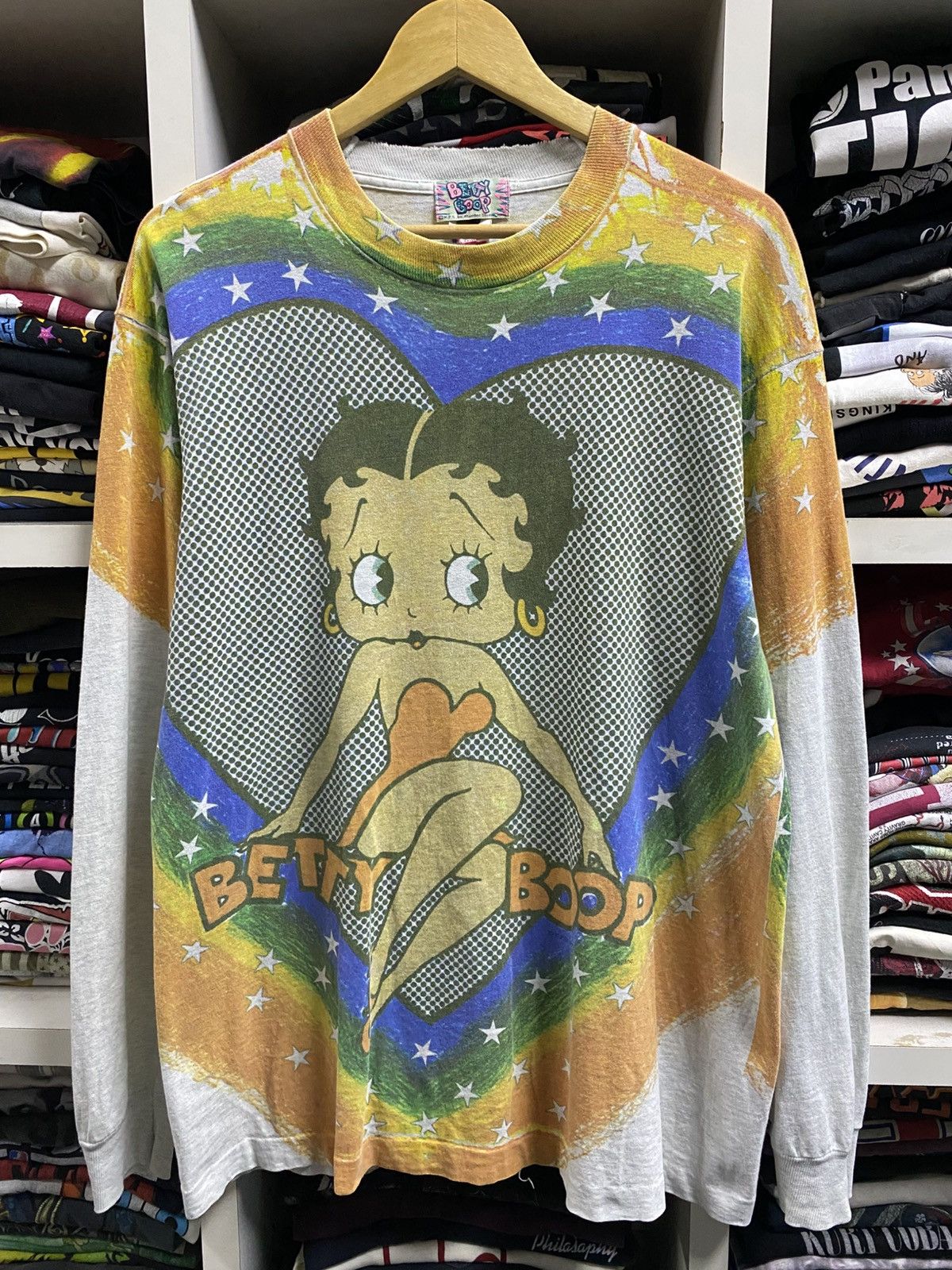 Cartoon Network × Vintage Vintage 90’s OP Betty Boop Shirt Size US L / EU 52-54 / 3 - 3 Thumbnail