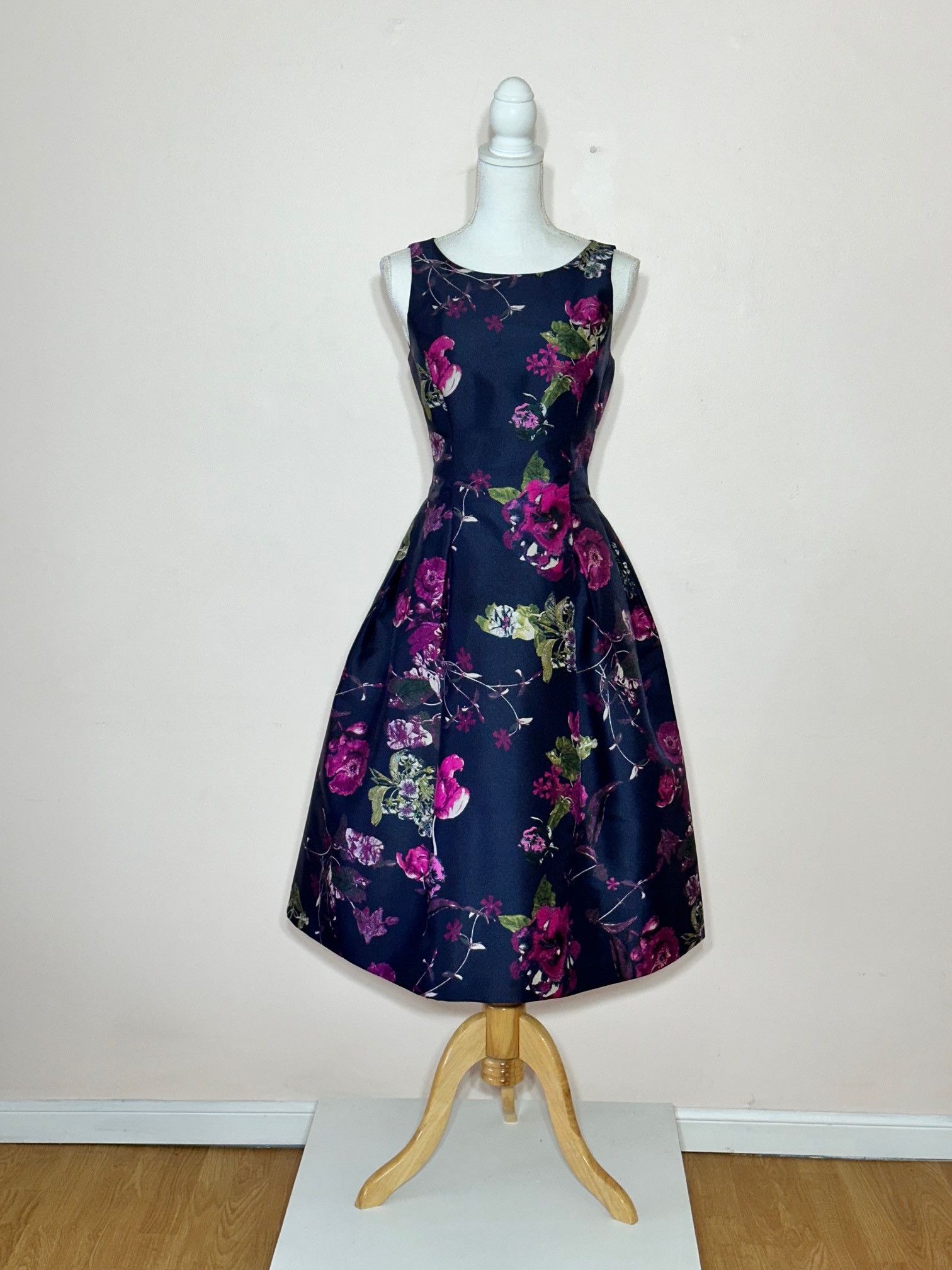 Evening Dress Tahari Arthur Levine Dress Navy Blue Tahari Sheath