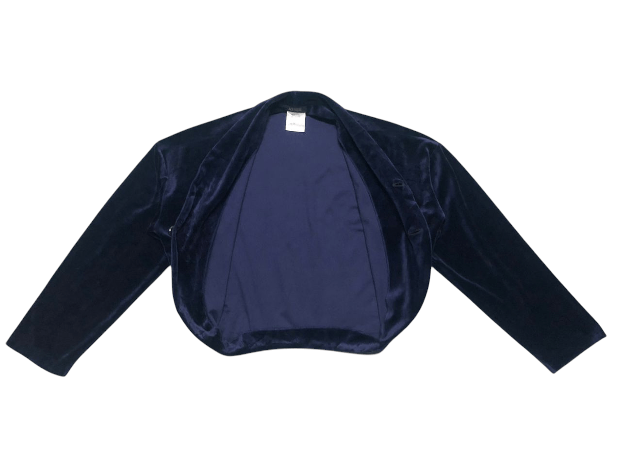 ATSURO TAYAMA × Japanese Brand × Vintage Vintage Atsuro Tayama Velvet Cropped Cardigan Two Button Size L / US 10 / IT 46 - 3 Thumbnail