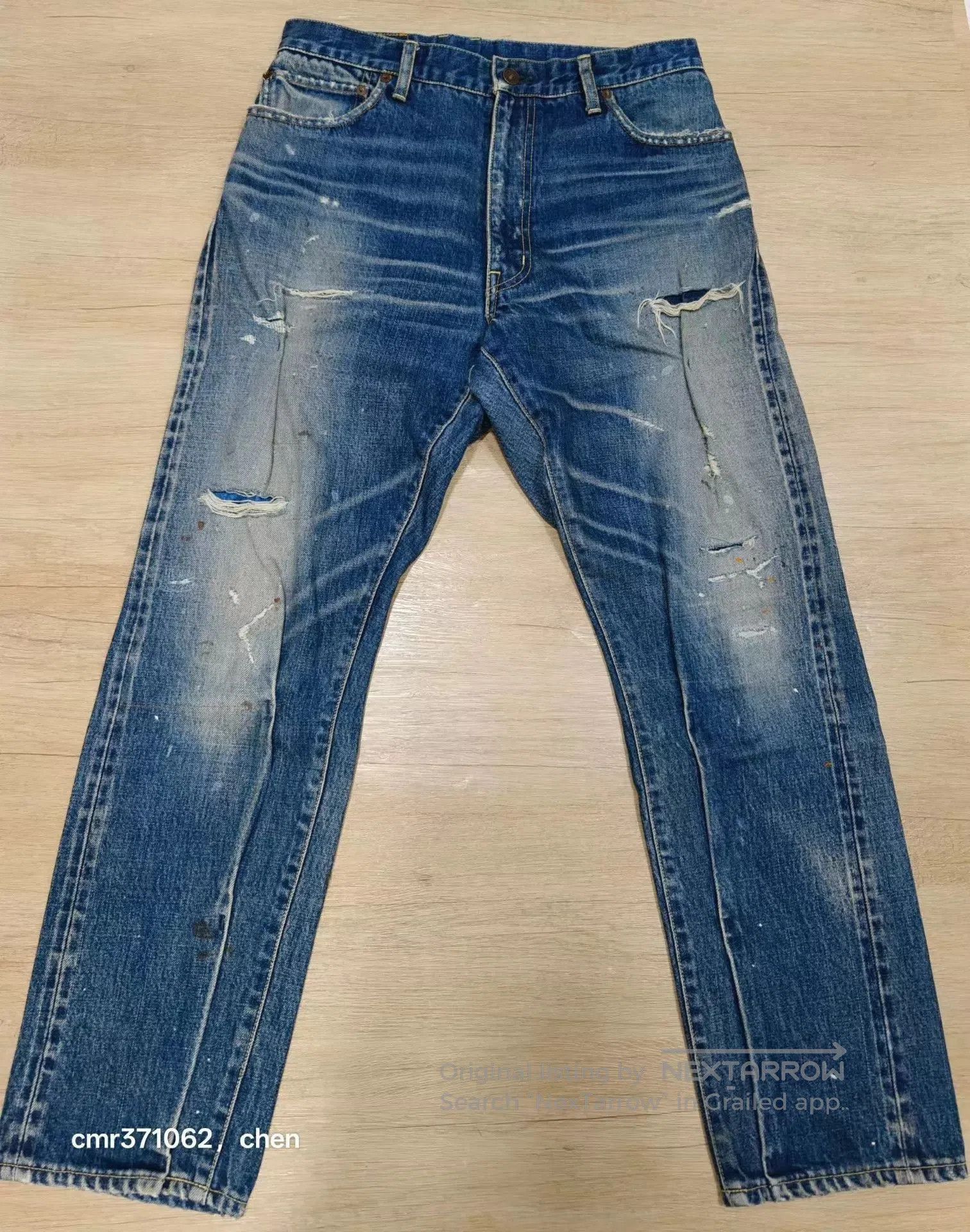 Visvim Blue Distressed Denim Jeans Size 30. Size US 30 / EU 46 - 1 Thumbnail
