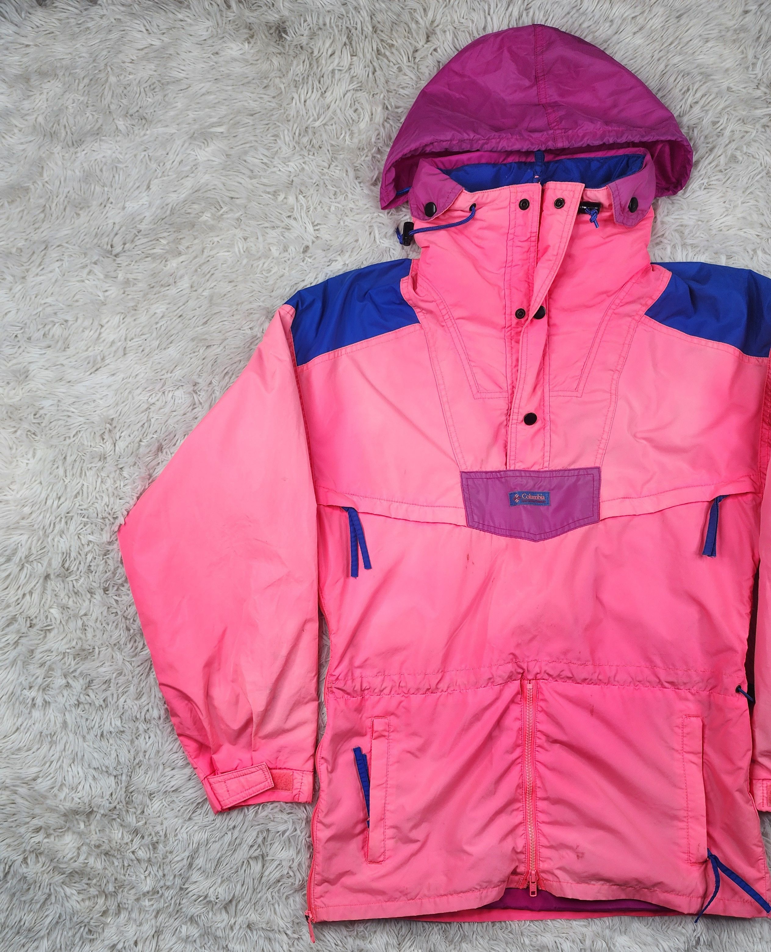 Columbia Vintage Columbia sportwear neon pink anorak jacket Size US S / EU 44-46 / 1 - 3 Thumbnail