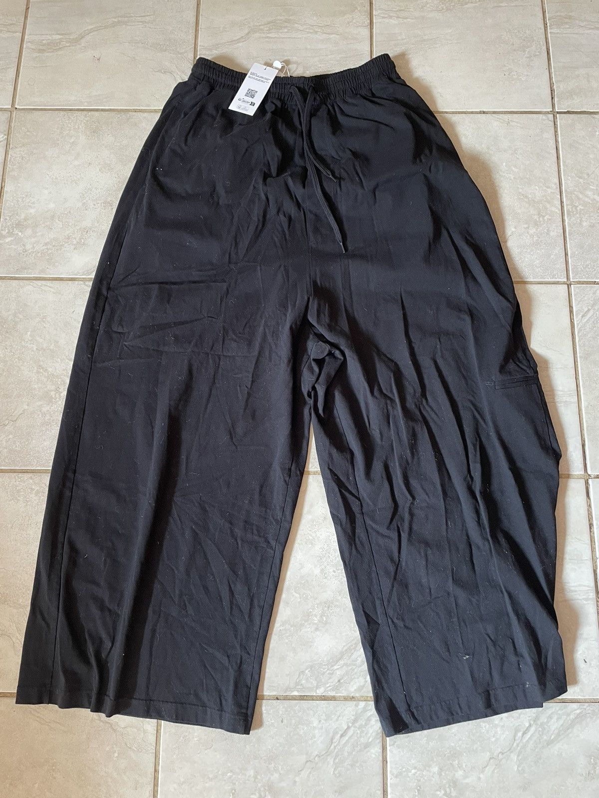 Pre-owned Maison Margiela Mm6  Black Embroidered Sweatpants