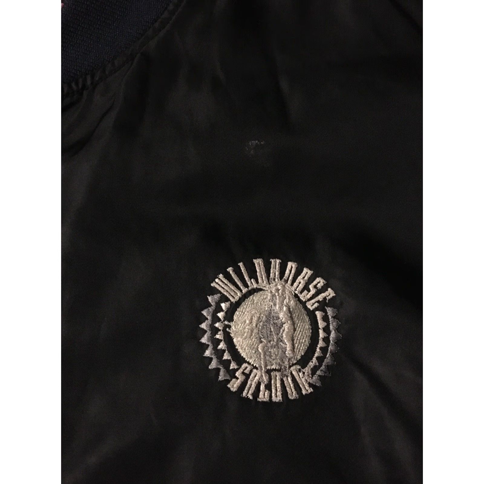 Vintage VINTAGE Stormin Norman Distressed Bomber Jacket Mens L Black 80s 90s Wildhorse Saloon Orlando Trucker Grunge Biker 80s 90s Theme Embroidered Size US L / EU 52-54 / 3 - 4 Thumbnail