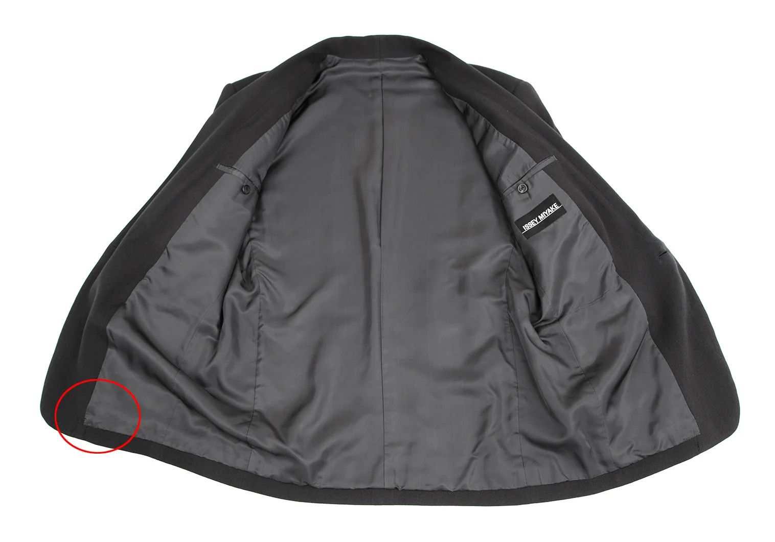 Issey Miyake Wool Shawl Collar Jacket in Charcoal Gray Size L Size US L / EU 52-54 / 3 - 12 Thumbnail