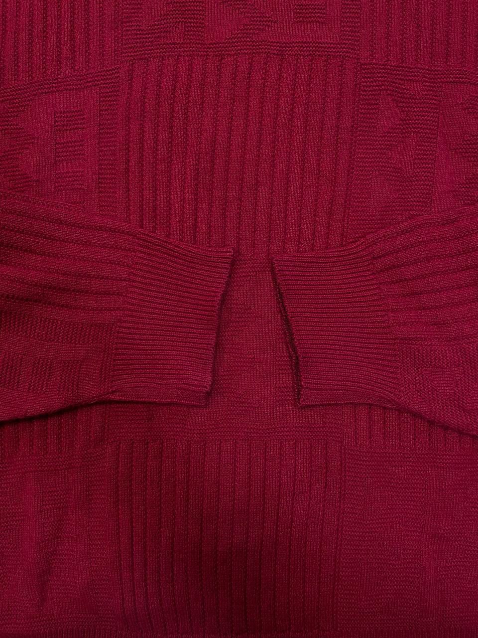 Lacoste Vintage Lacoste Cotton/Acrylic Sweater France Burgundy Size US L / EU 52-54 / 3 - 9 Thumbnail