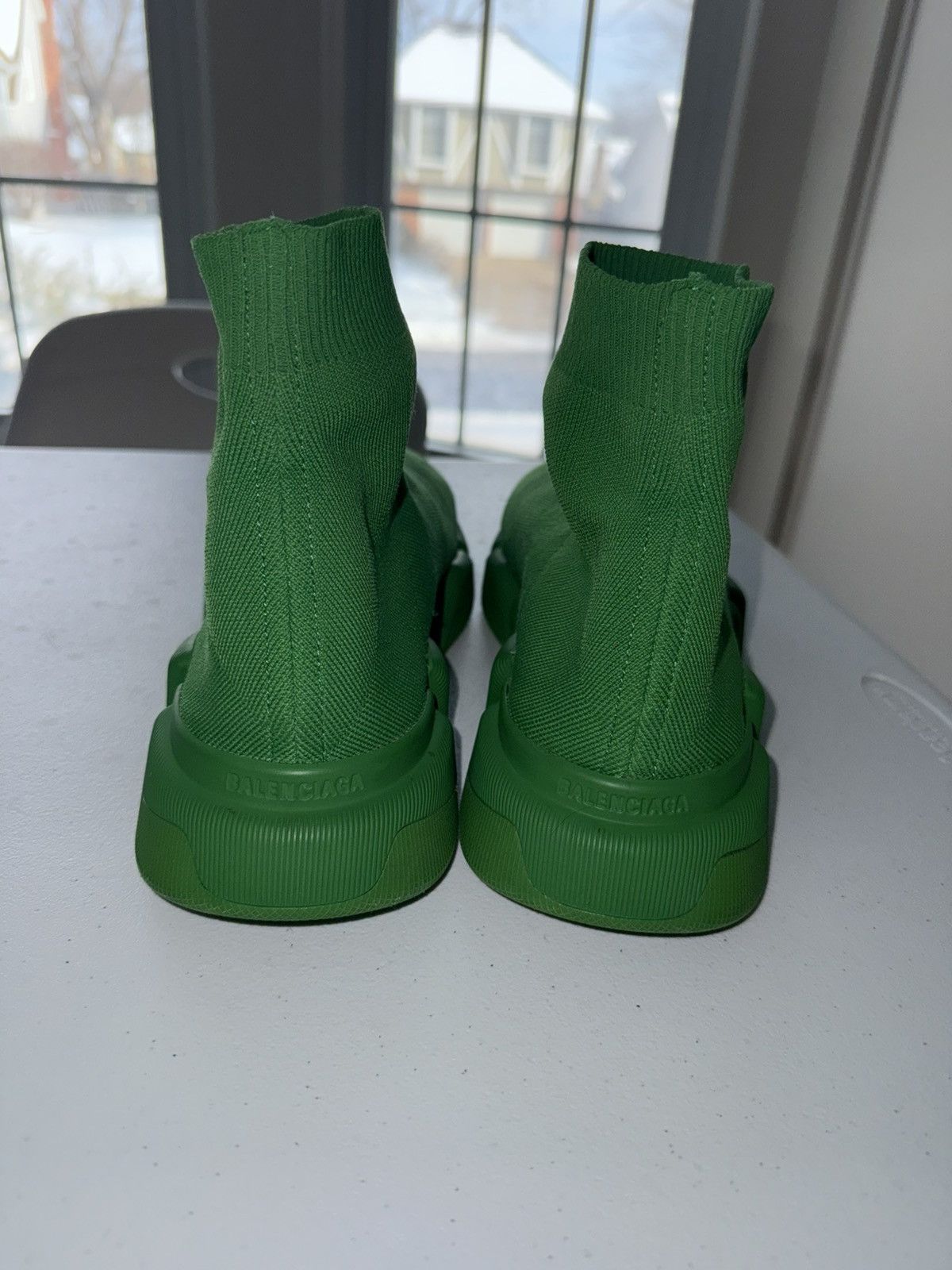 Balenciaga Balenciaga Green Sock Sneakers - Size E 45 Size US 12 / EU 45 - 7 Thumbnail