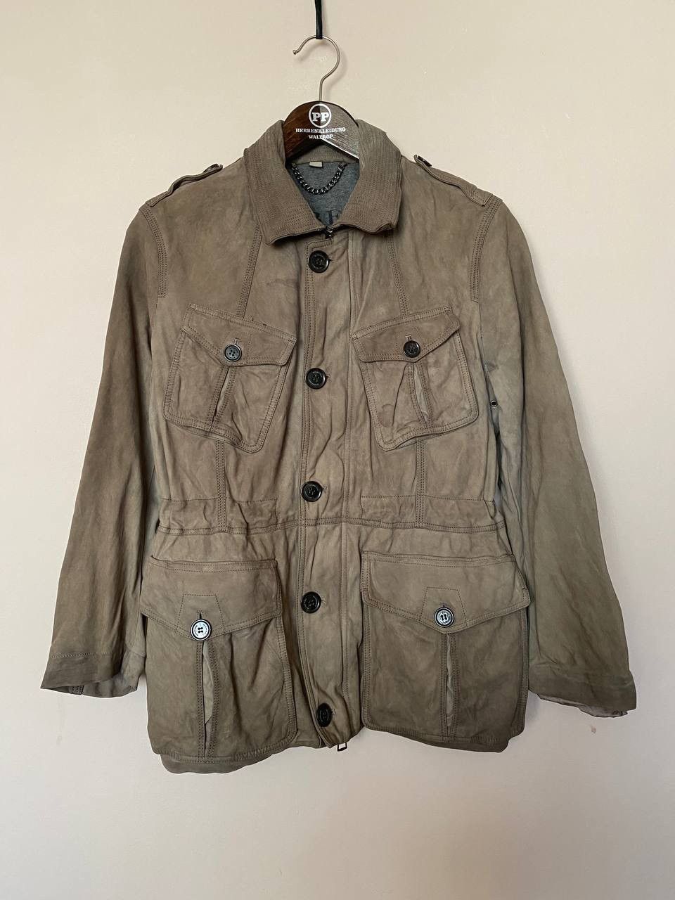 Burberry Extremely rare Burberry leather biker jacket Size US XL / EU 56 / 4 - 1 Thumbnail