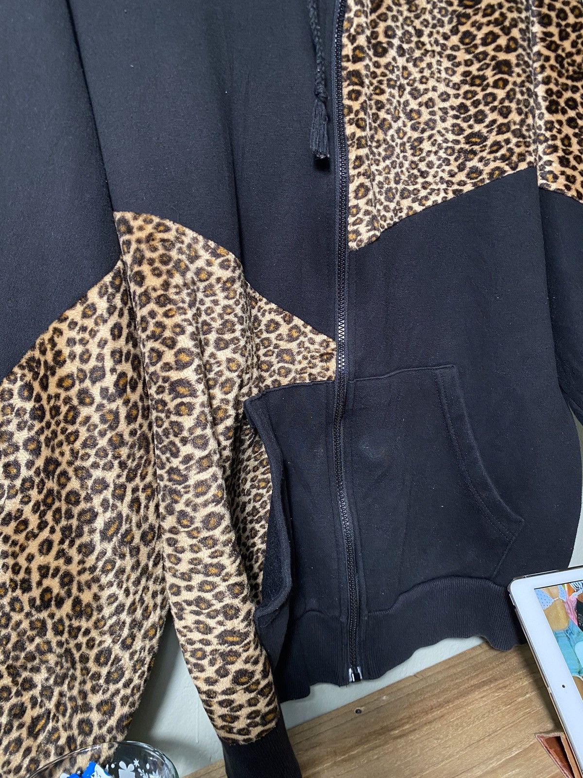 Japanese Brand Rock Candy Leopard Zip Hoodie Lgb Punk Style Size ONE SIZE - 5 Thumbnail