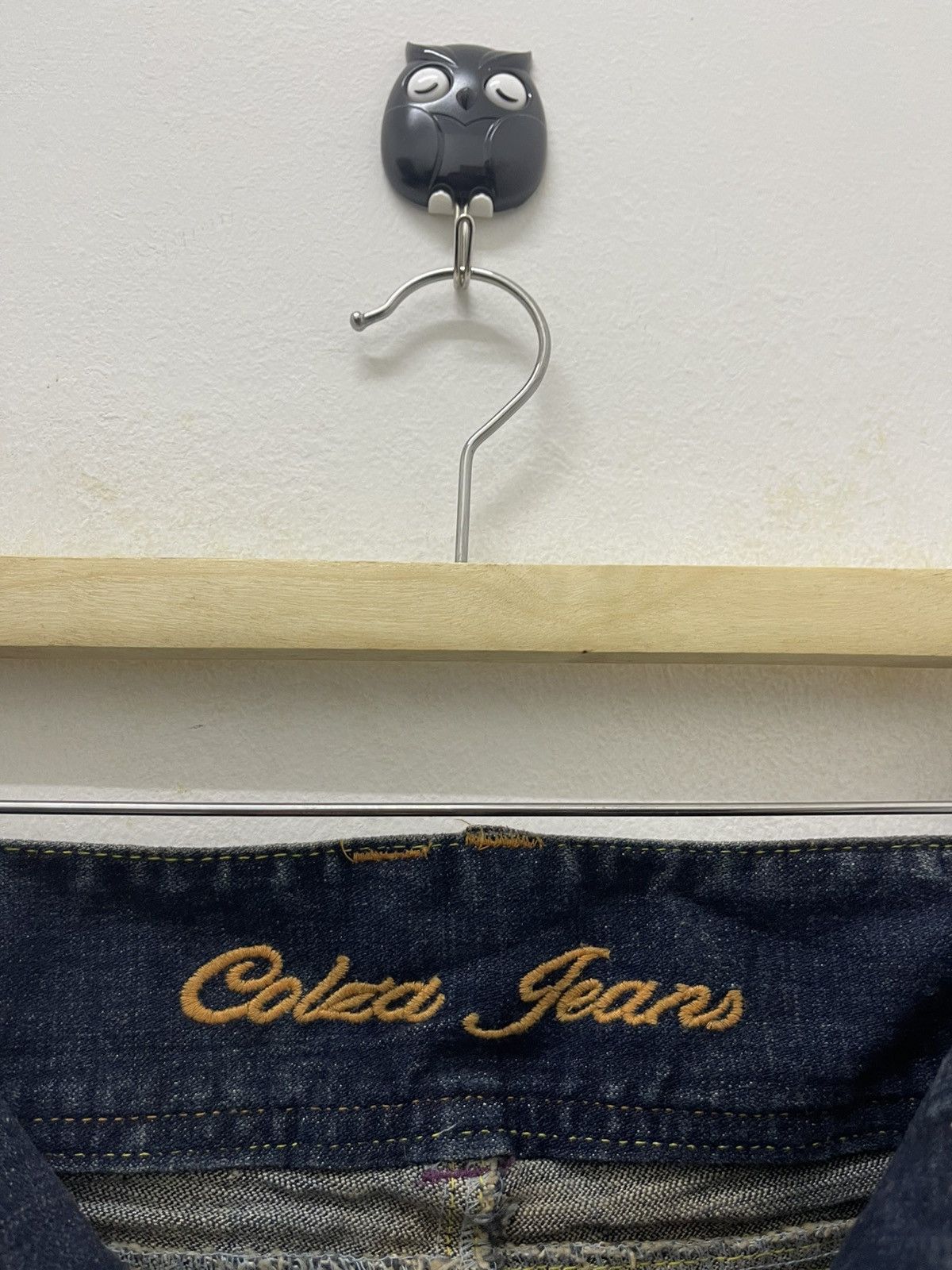 If Six Was Nine Rare Vintage COLZA Back Embroidery Wings Flare Size US 29 - 11 Thumbnail