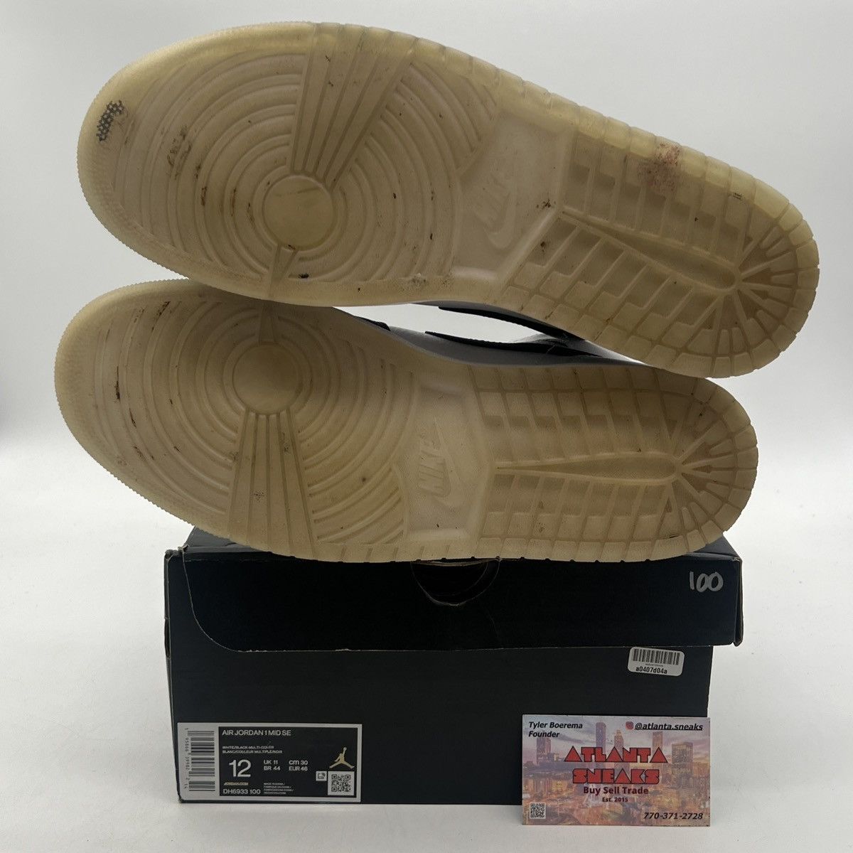 Nike Air Jordan 1 mid Diamond Size US 12 / EU 45 - 8 Thumbnail