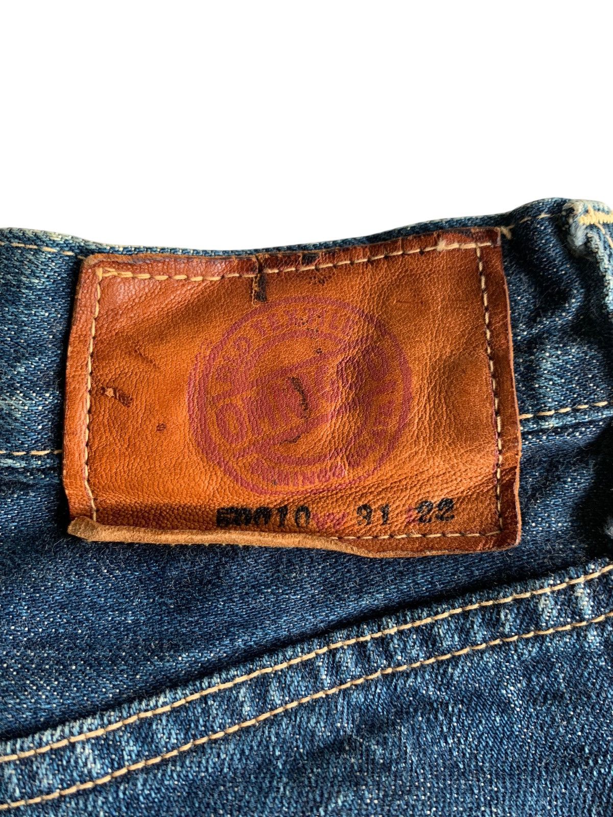 Kapital VINTAGE OMNIGOD JAPANESE BUTTON FLY SELVEDGE DISTRESSEDDENIM Size US 30 / EU 46 - 11 Thumbnail