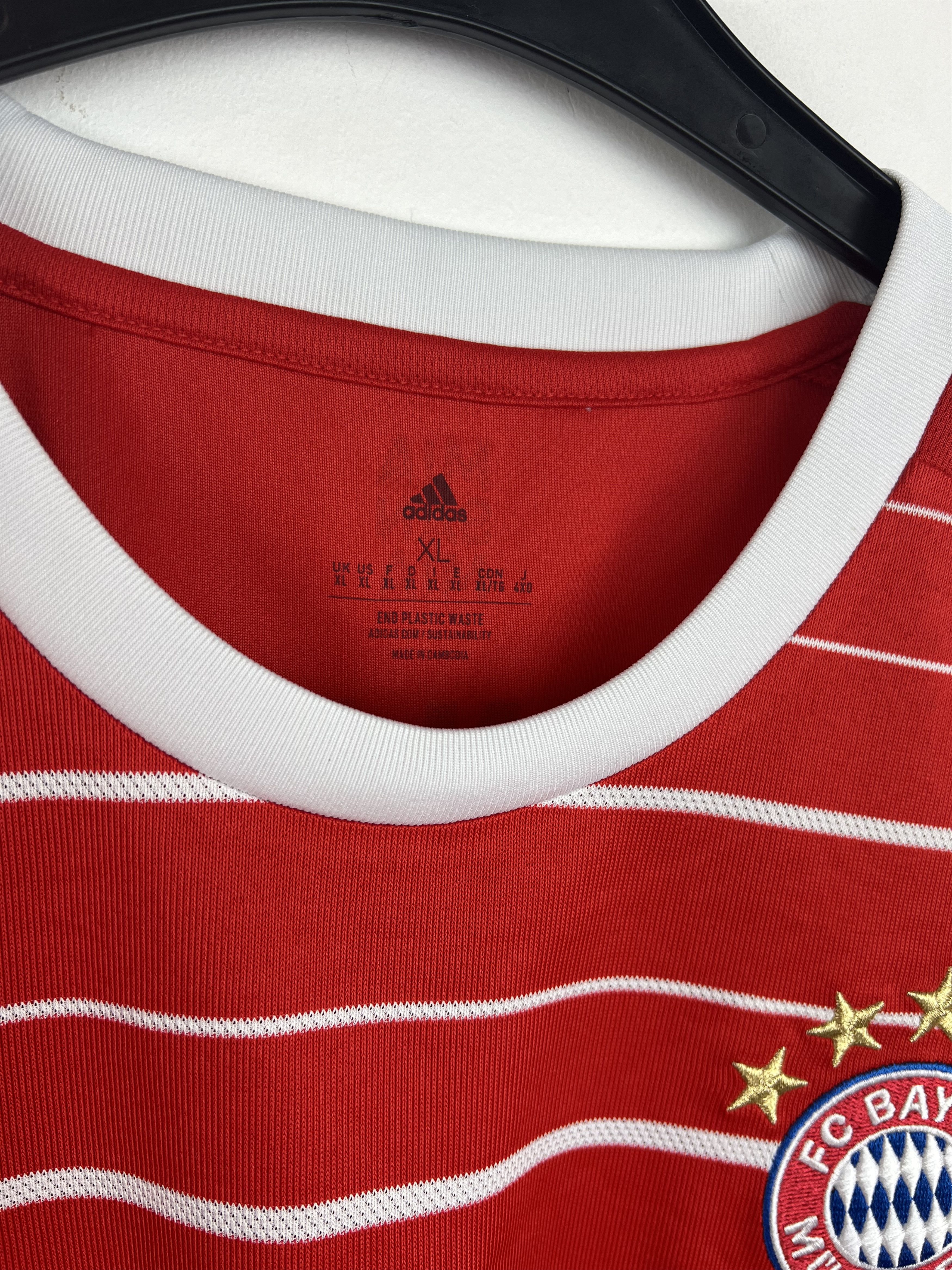 Adidas 2022-2023 FC BAYERN MUNCHEN HOME FOOTBALL Kit SHIRT JERSEY Size US XL / EU 56 / 4 - 7 Thumbnail