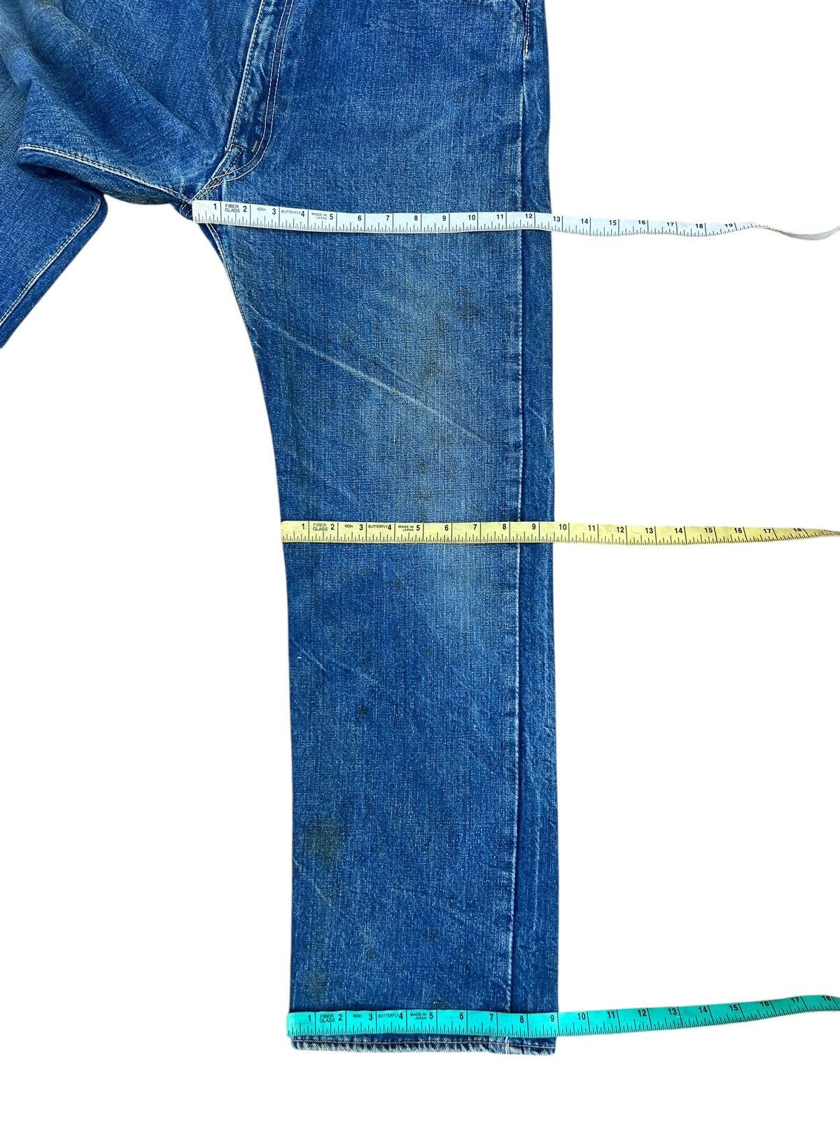 Vintage RARE! Vintage 60s Canton Fade Dirty Denim Selvedge Jeans Size US 36 / EU 52 - 3 Thumbnail