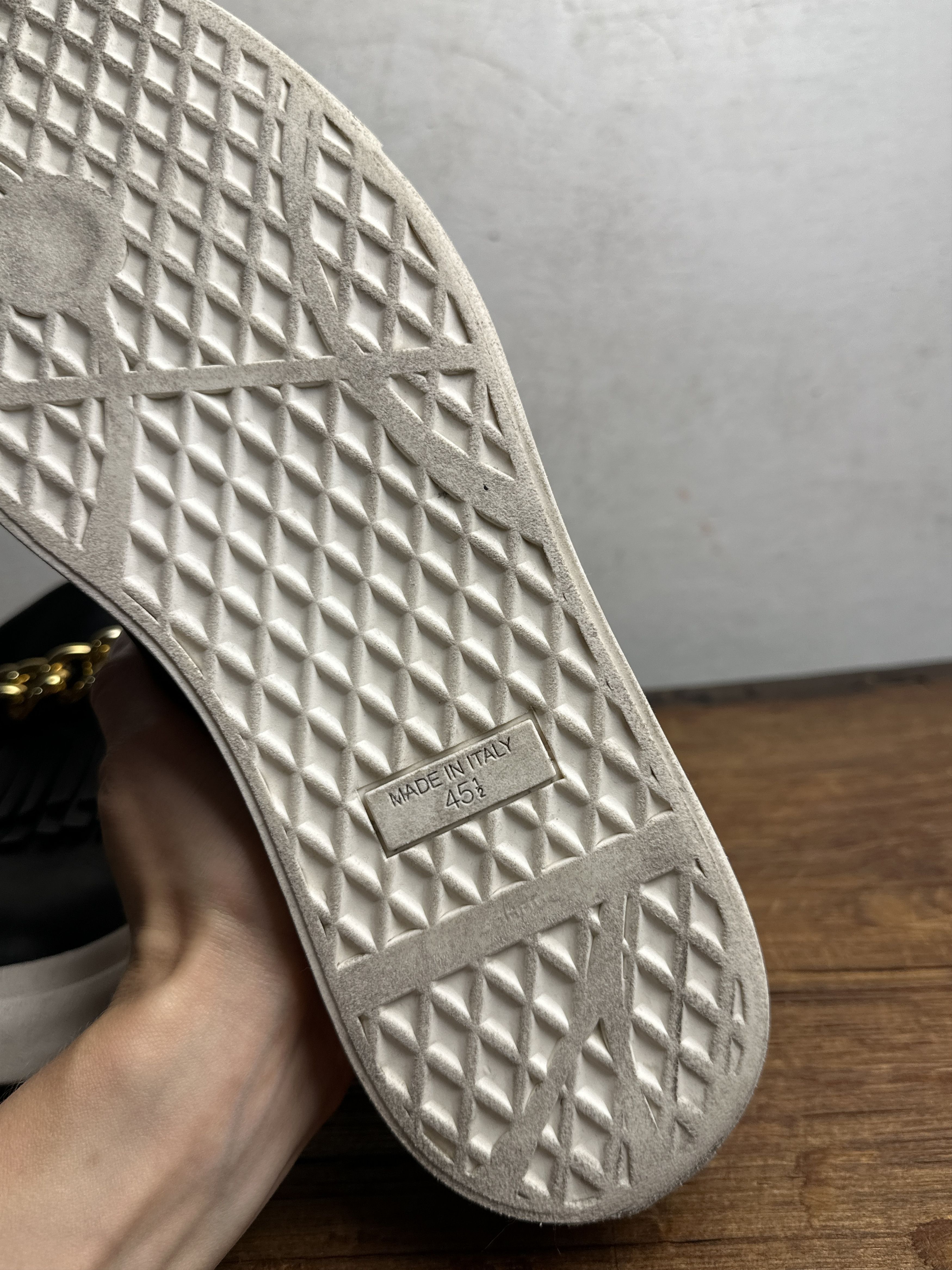 Giuseppe Zanotti Giuseppe Zanotti Black Fringed Leather Slip On Sneakers Size US 12 / EU 45 - 11 Thumbnail