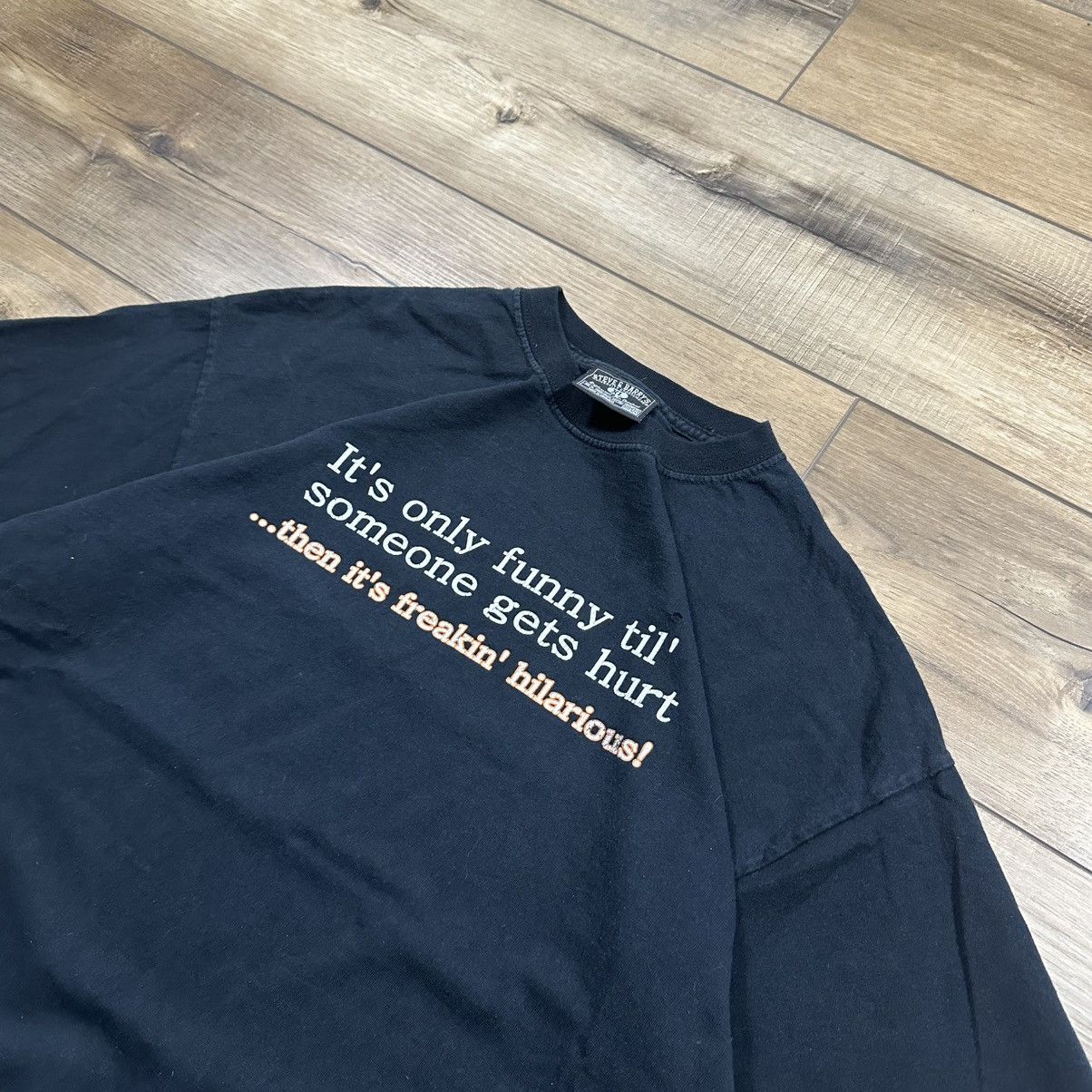 Steve And Barrys Vintage 2000s Y2K Steve & Barry’s Funny Comedy Graphic Tee Size US XL / EU 56 / 4 - 3 Thumbnail