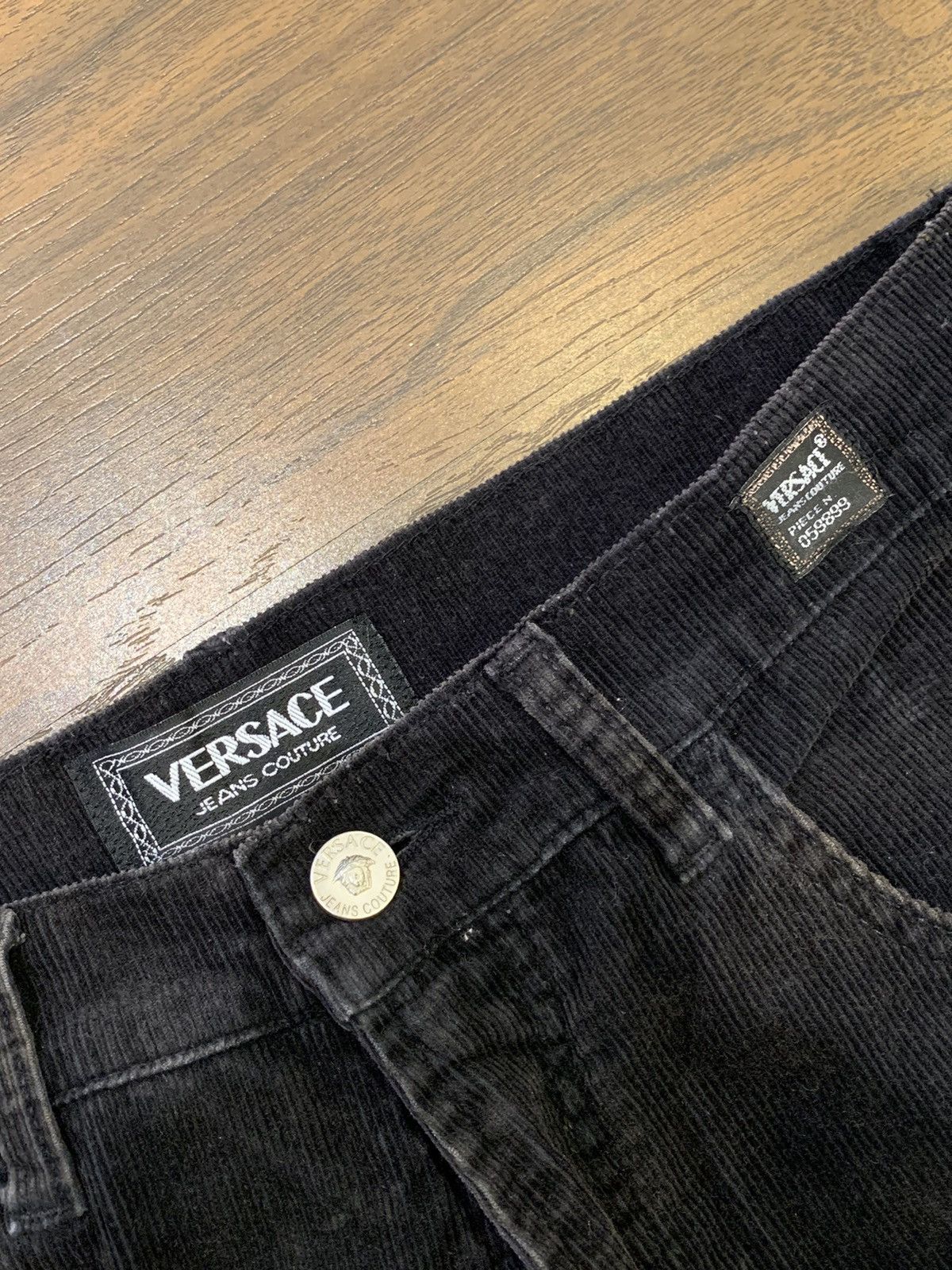 Versace × Versace Jeans Couture × Vintage Vintage Versace corduroy pants Size US 34 / EU 50 - 2 Thumbnail