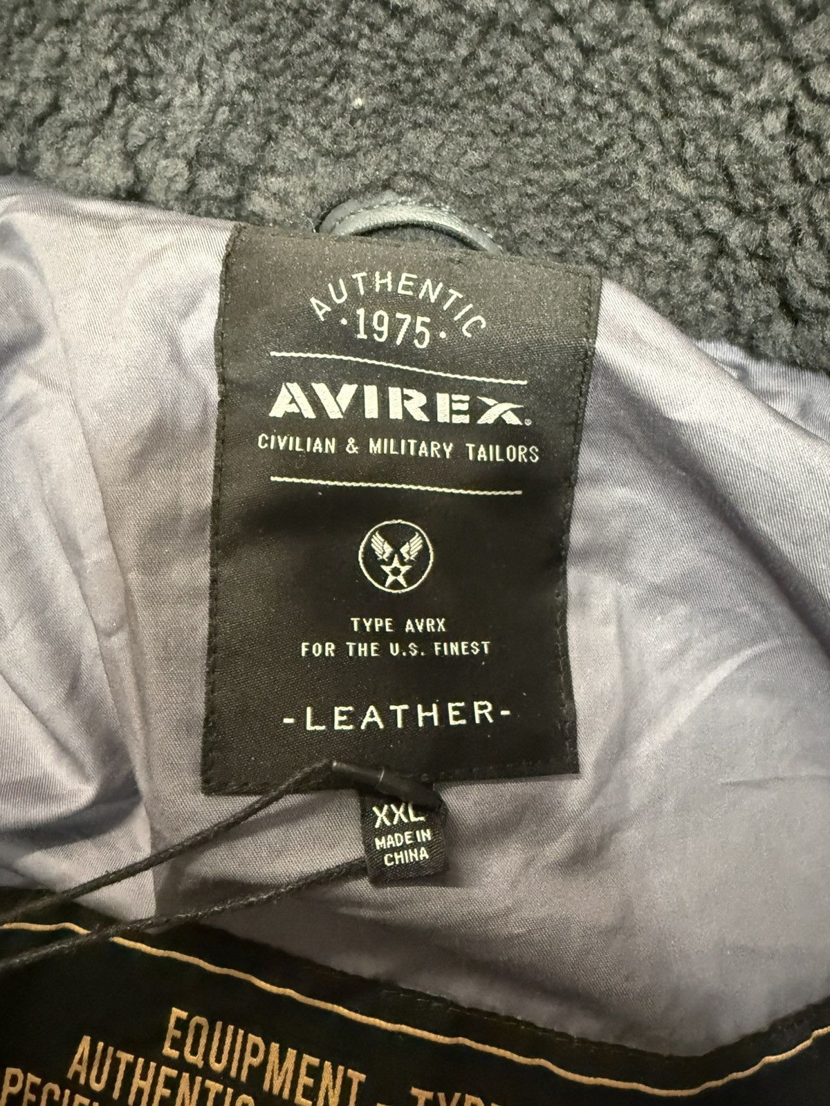Avirex Avirex leather sherling jacket Size US XXL / EU 58 / 5 - 9 Thumbnail