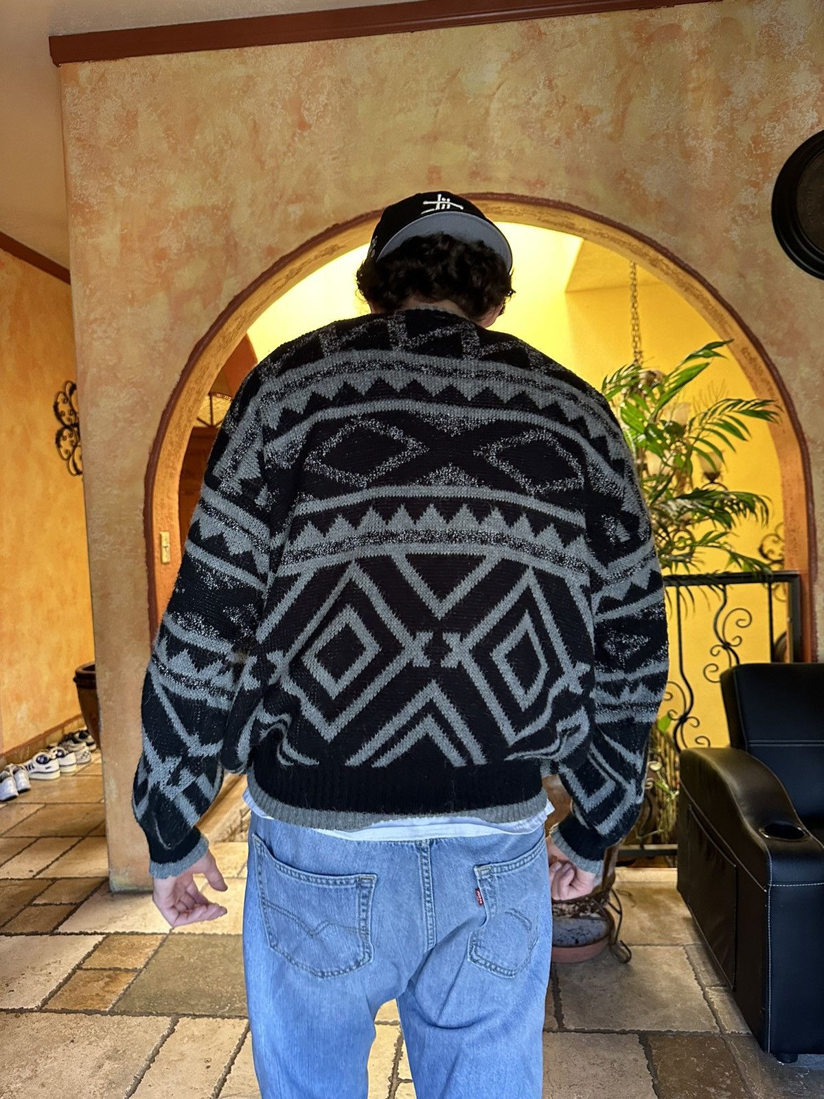Vintage 📌 vintage 90s Coogi Style Knit Sweater Large Size US L / EU 52-54 / 3 - 2 Thumbnail