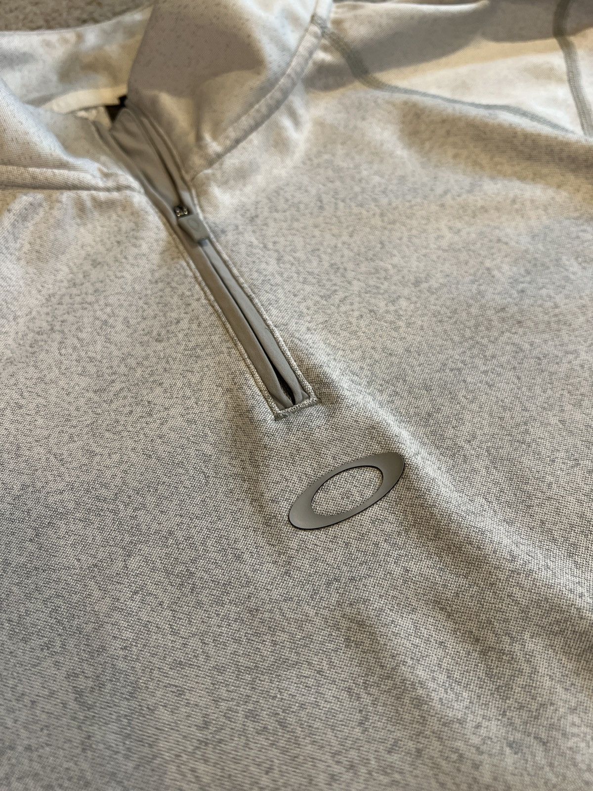 Oakley Oakley C1 Jacquard Quarter Zip Large New Gray Sportswear Size US L / EU 52-54 / 3 - 5 Thumbnail