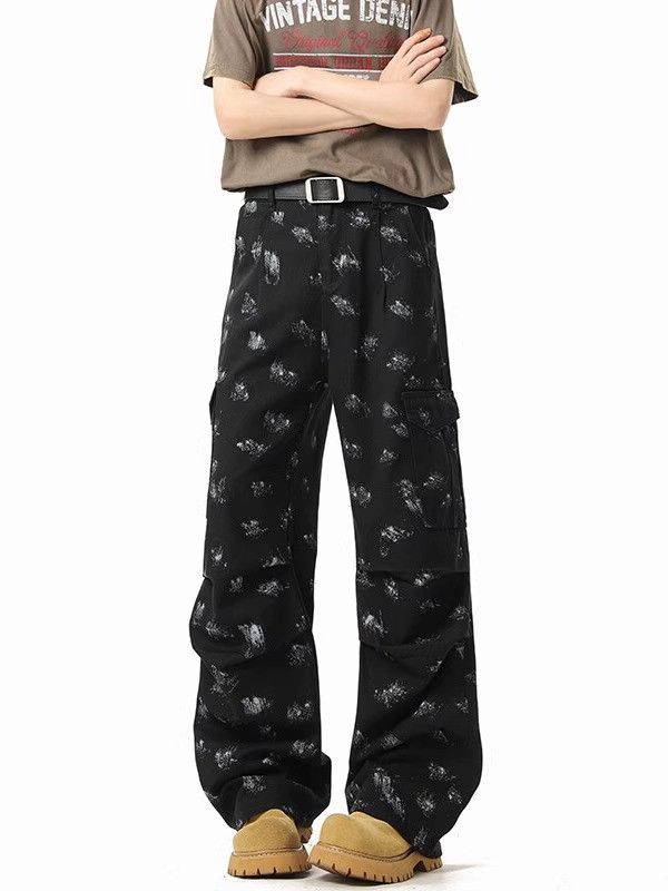 Japanese Brand × Jean Retro loose tie dye micro flared jeans Size US 32 / EU 48 - 4 Thumbnail