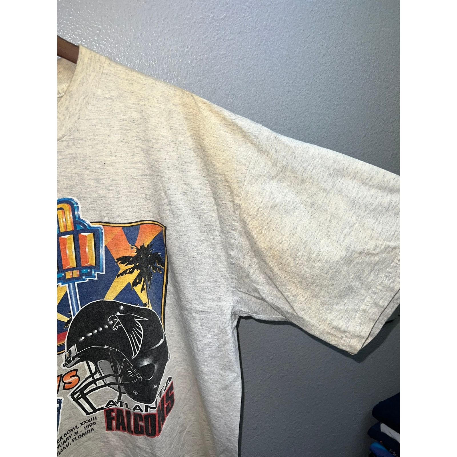Vintage Vintage Denver Broncos Shirt Atlanta Falcons Tee Yellowed XL Size US XL / EU 56 / 4 - 7 Thumbnail