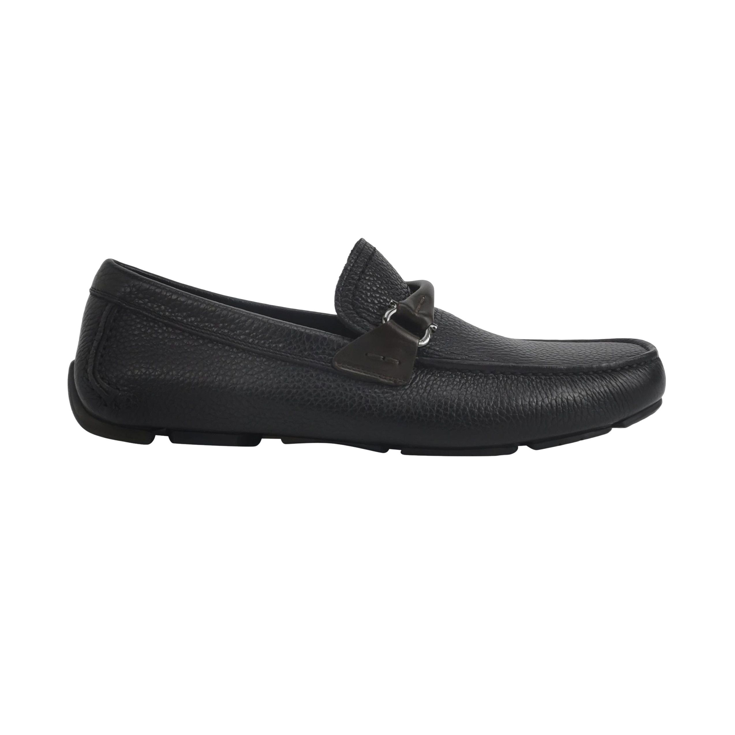 Salvatore Ferragamo Salvatore Ferragamo Black Leather Gancini Loafers US 6 Size US 7 / EU 40 - 1 Thumbnail
