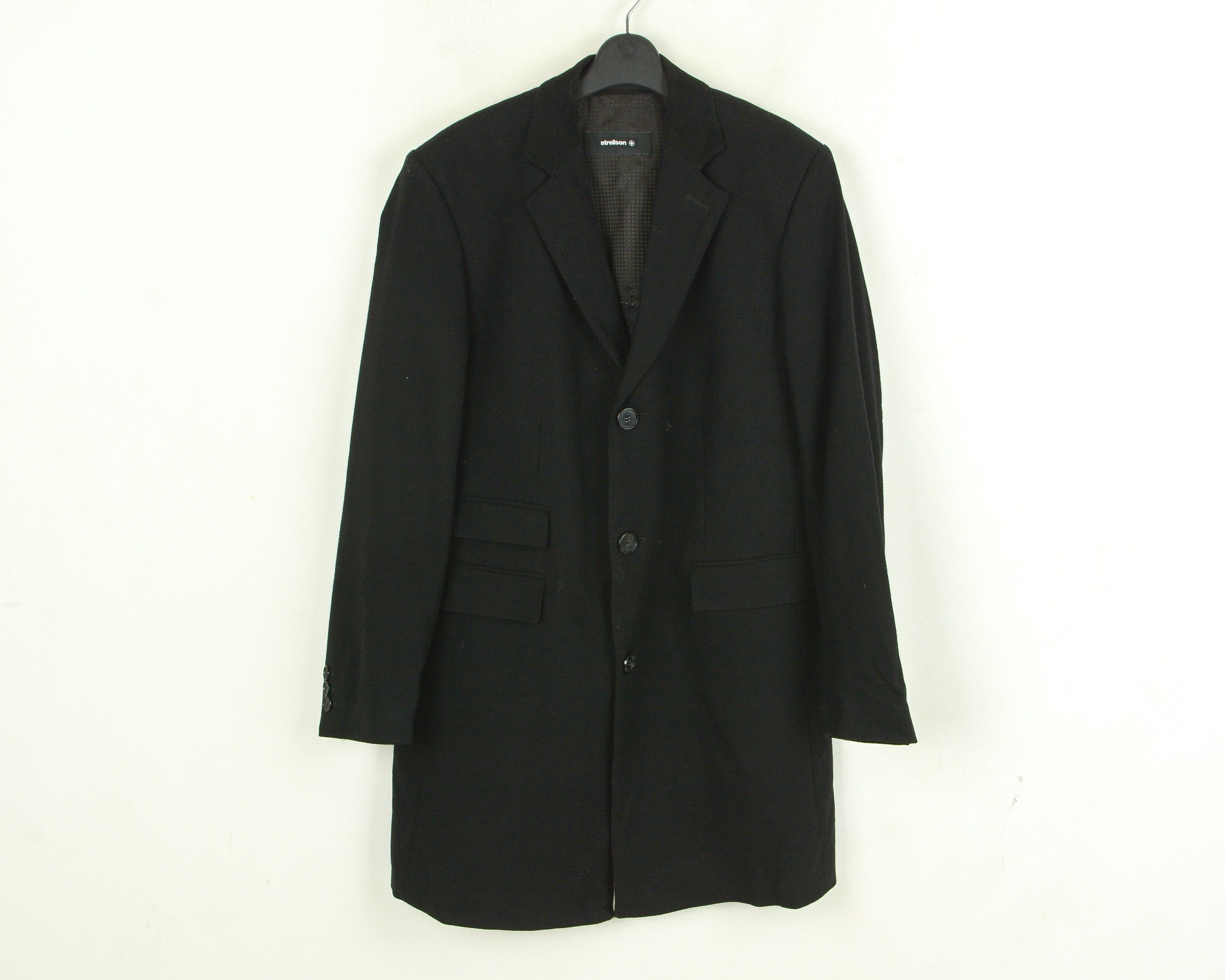Strellson Men 38 US Jacket Car Over Coat Windbreaker EU 48 Formal Wool Size US S / EU 44-46 / 1 - 1 Thumbnail