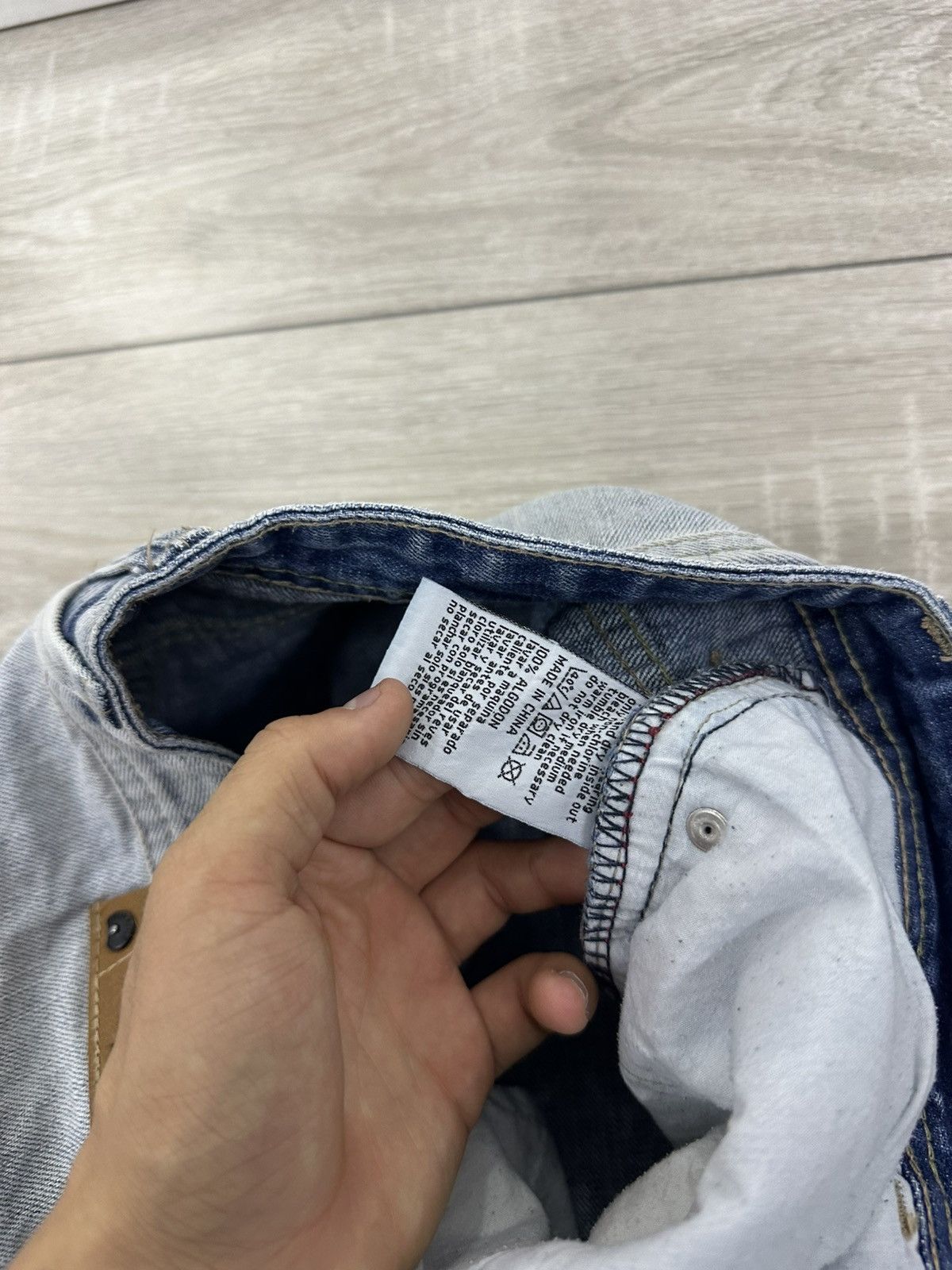 Hysteric Glamour Pele Pele Marc Buchanan Flared Bootcut Y2K Light Jeans Size US 30 / EU 46 - 15 Thumbnail