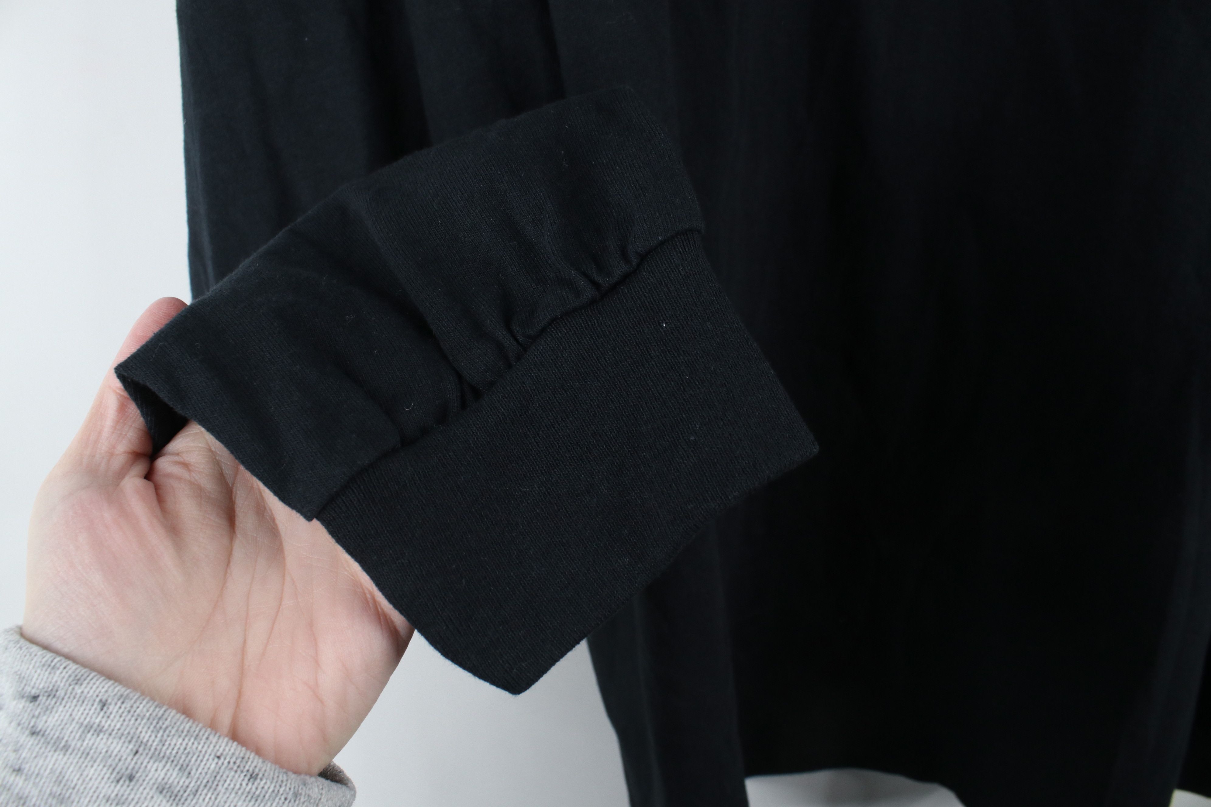 Vintage Vintage 90s Streetwear Long Sleeve T-Shirt Black Cotton Size US XXL / EU 58 / 5 - 5 Thumbnail