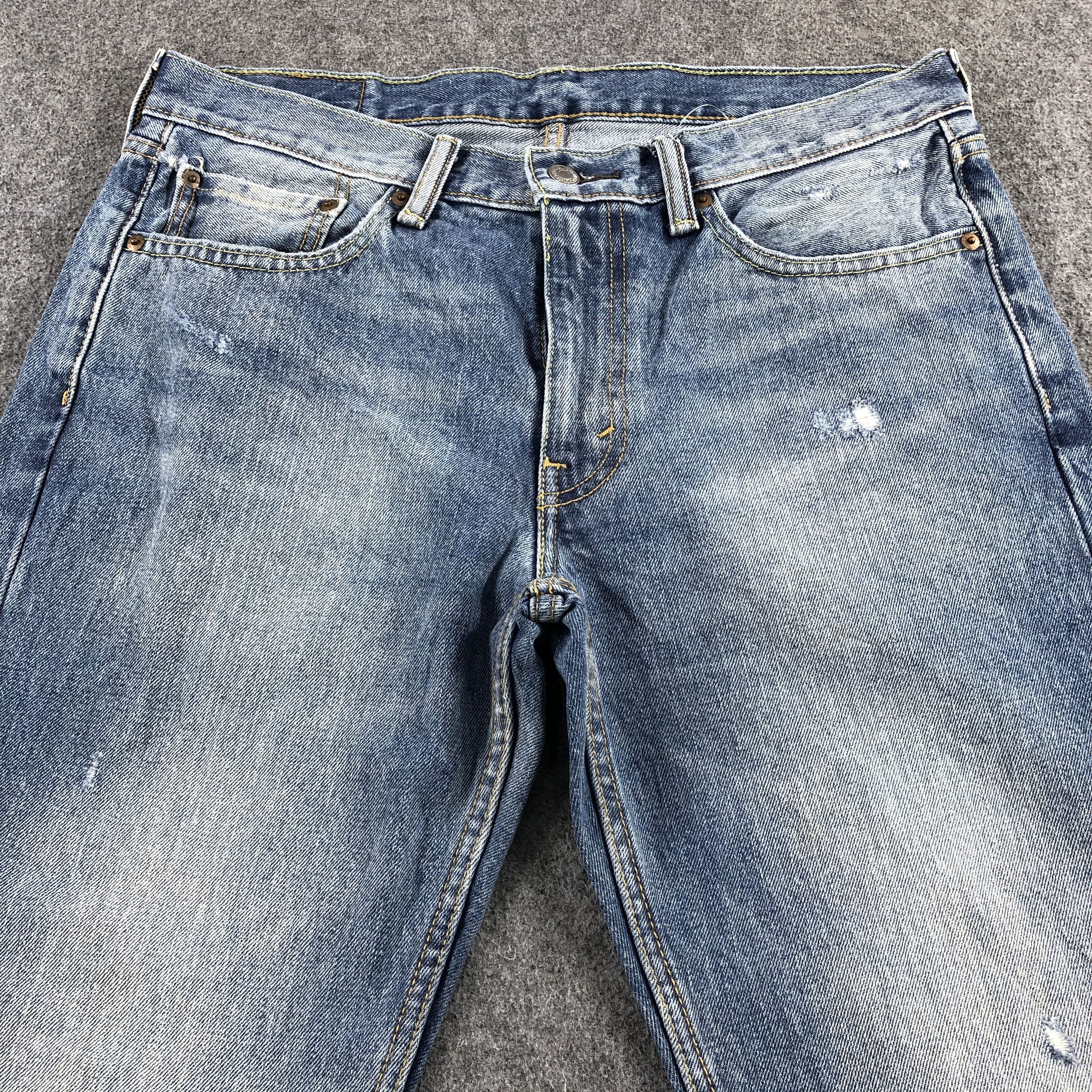Levi's Vintage Blue Wash Levis 514 Jeans-J1980 Size US 35 - 3 Thumbnail