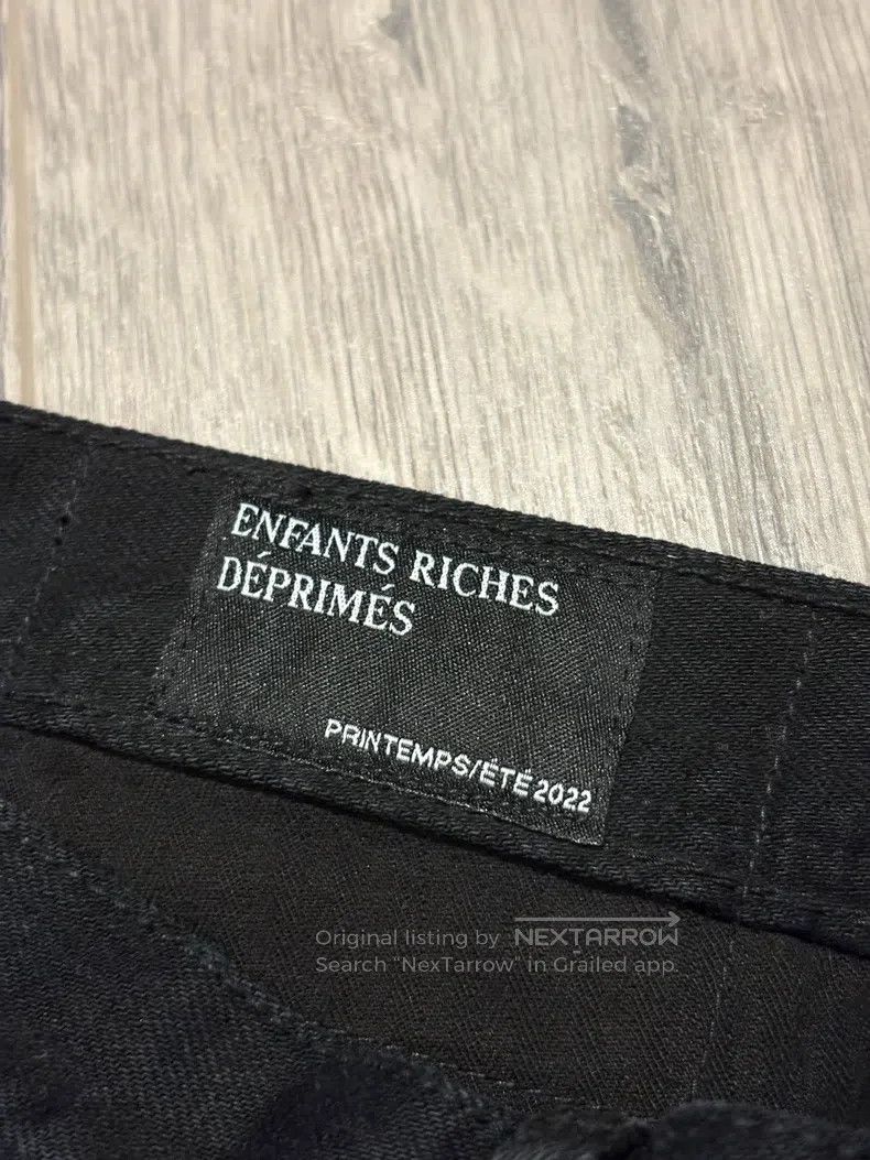 Enfants Riches Deprimes Enfants Riches Deprimes Black Basic Straight-Leg Jeans Size US 30 / EU 46 - 4 Thumbnail