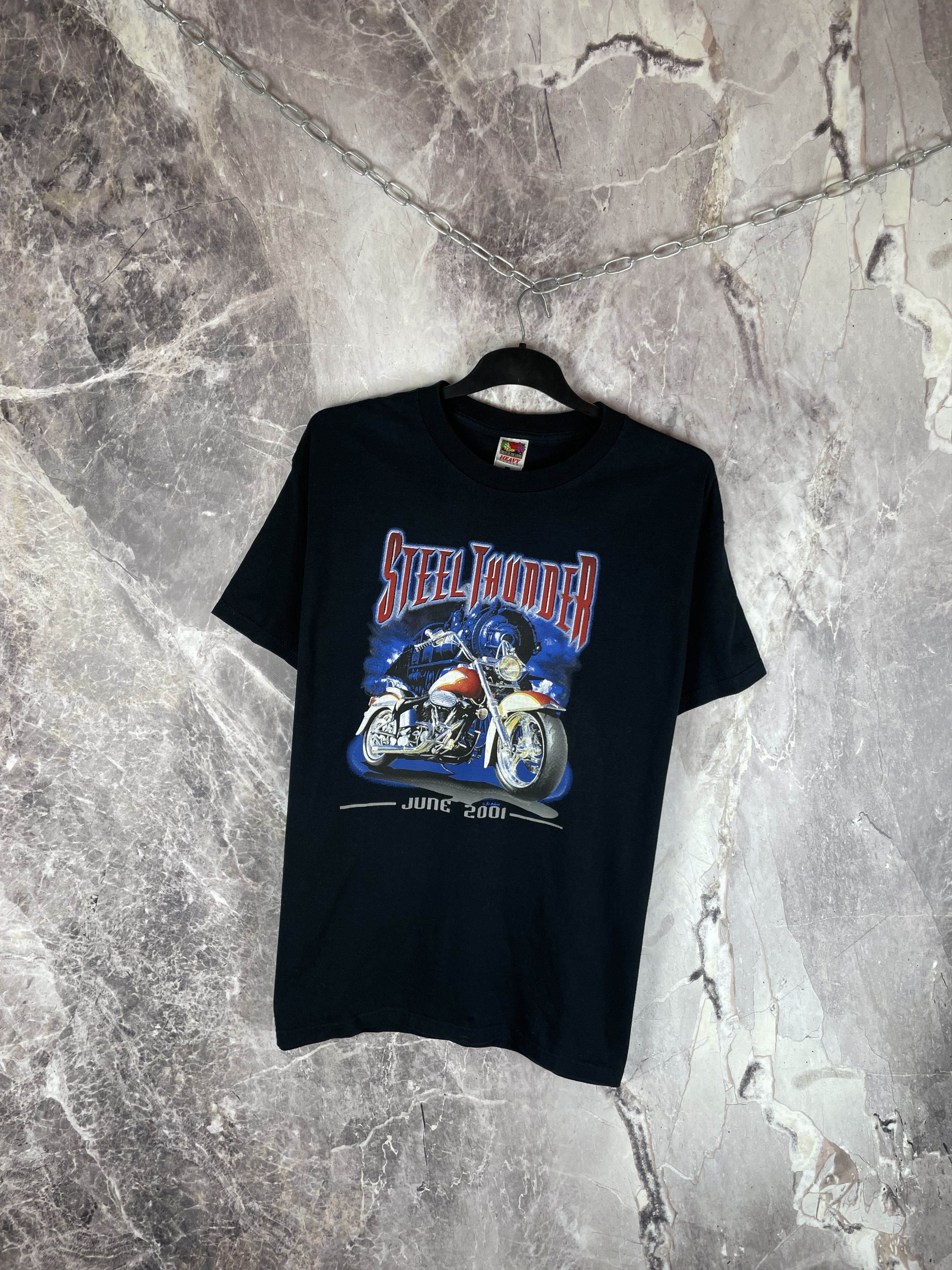 Vintage Steel Thunder Y2K Ride Hard or Stay Home T-shirt Size US XL / EU 56 / 4 - 2 Thumbnail