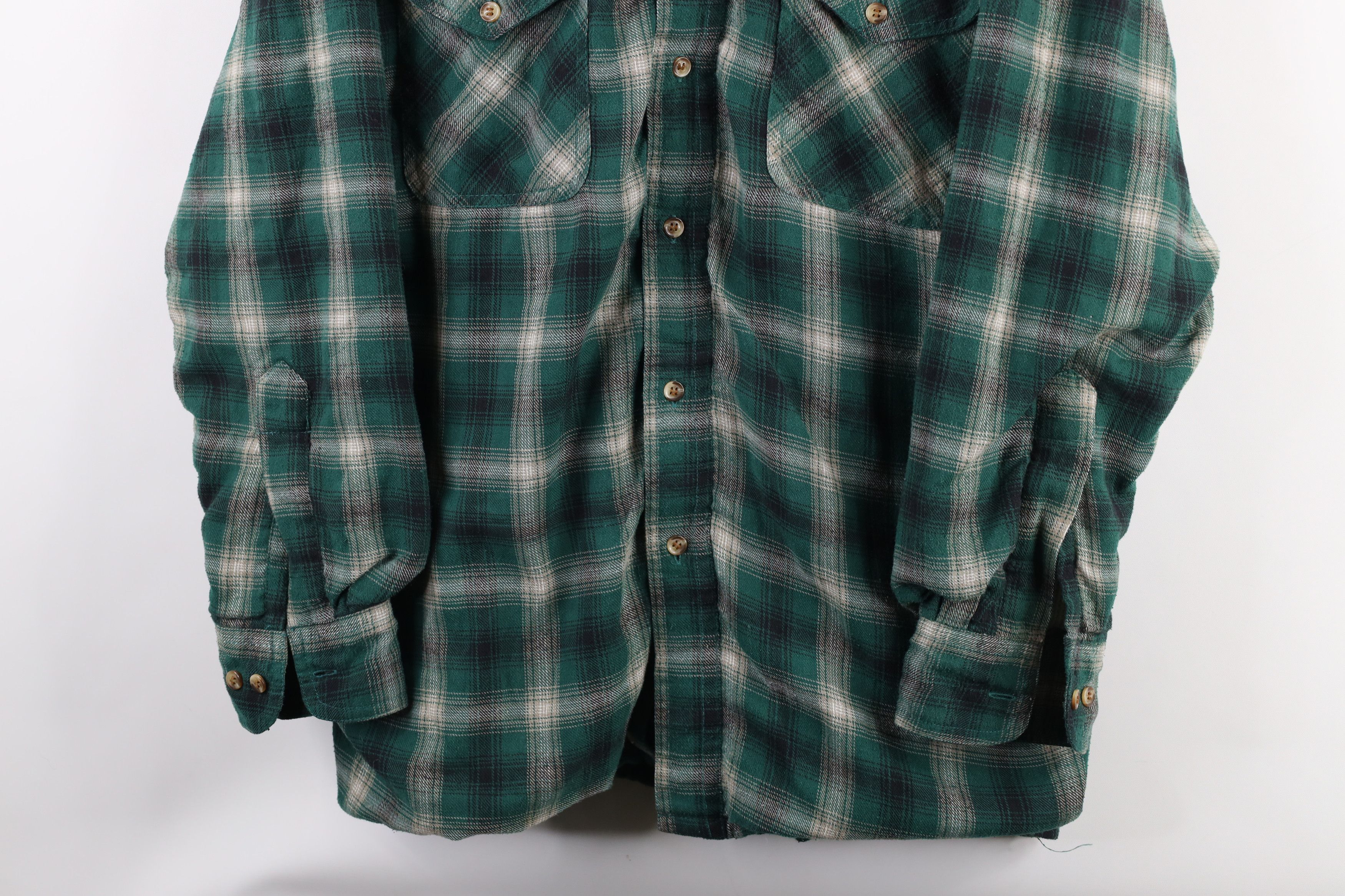 Vintage Vintage 90s Streetwear Thermal Lined Flannel Shirt Jacket Size US M / EU 48-50 / 2 - 3 Thumbnail