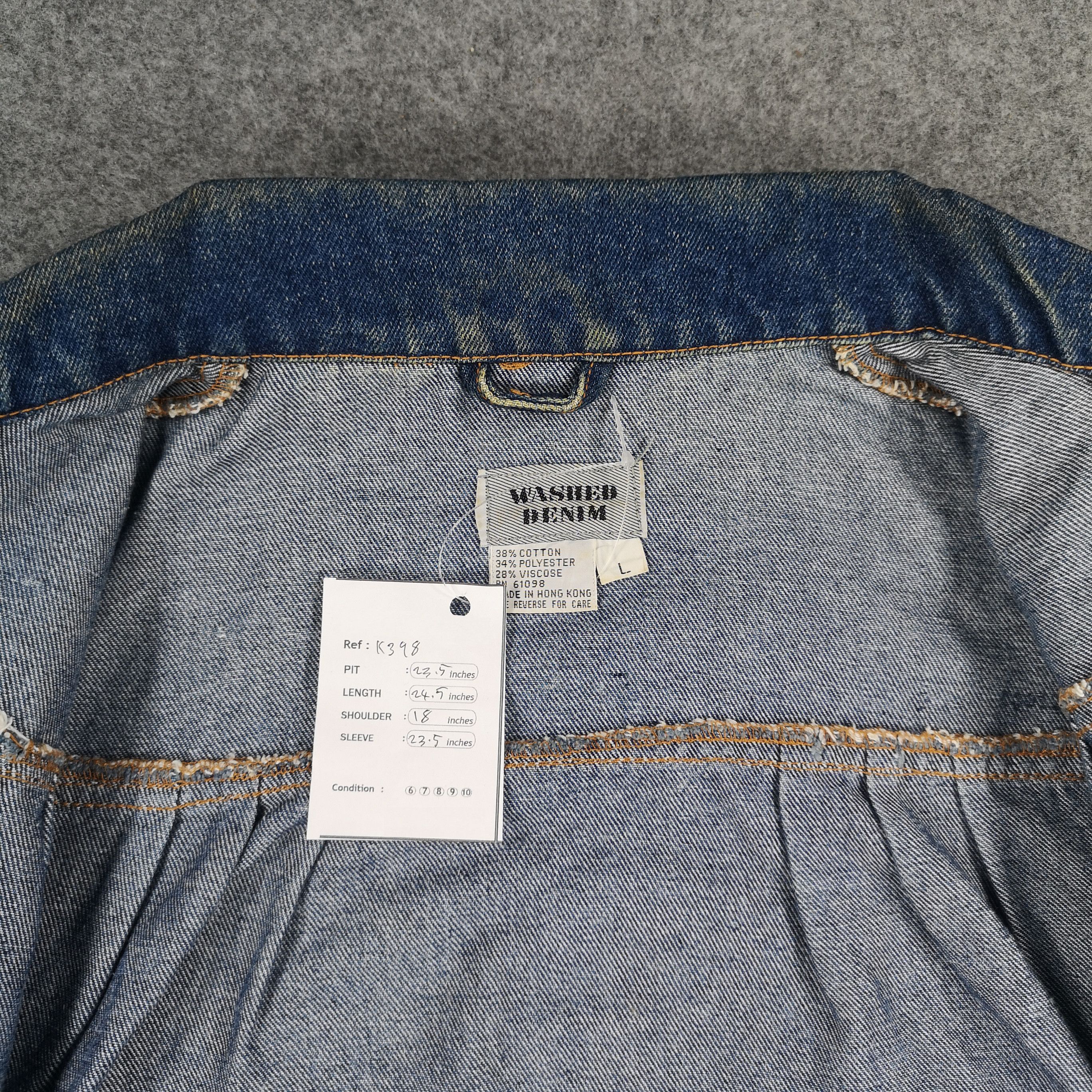 Vintage Vintage Japanese Brand Blue Denim Trucker Jacket Size US L / EU 52-54 / 3 - 6 Thumbnail
