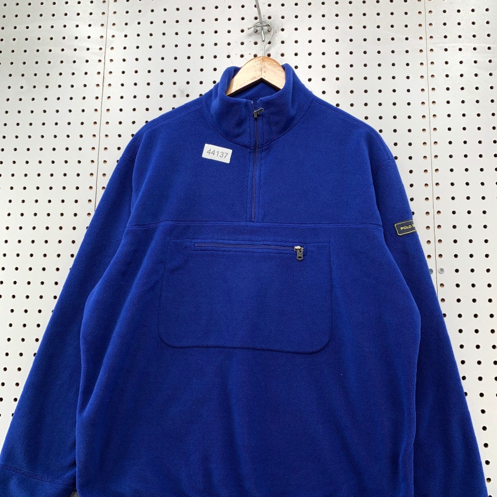 Vintage VINTAGE Polo Sport Ralph Lauren Fleece Zip Pullover Mens L Blue Kangaroo Pocket Polo Sport Fleece Zip Pullover Mens L Blue Kangaroo Pocket Size US L / EU 52-54 / 3 - 2 Thumbnail