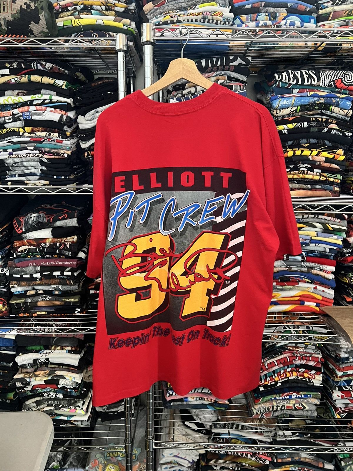 NASCAR 1997 Bill Elliott Pot Crew Red Alert Mc Donald’s Team Tee Size US XL / EU 56 / 4 - 2 Thumbnail