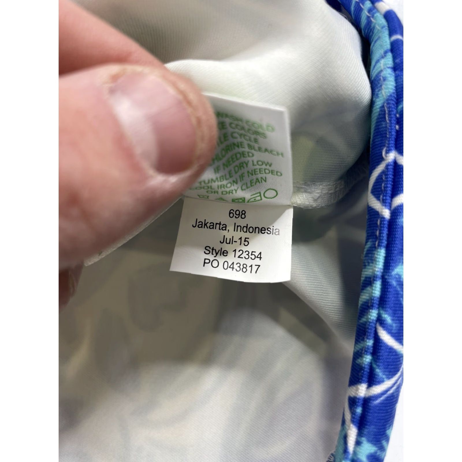 Lilly Pulitzer VINTAGE Lilly Pulitzer The Pink Pelican Perla Shift Dress Turquoise/Blue Scale Small Size S / US 4 / IT 40 - 4 Thumbnail